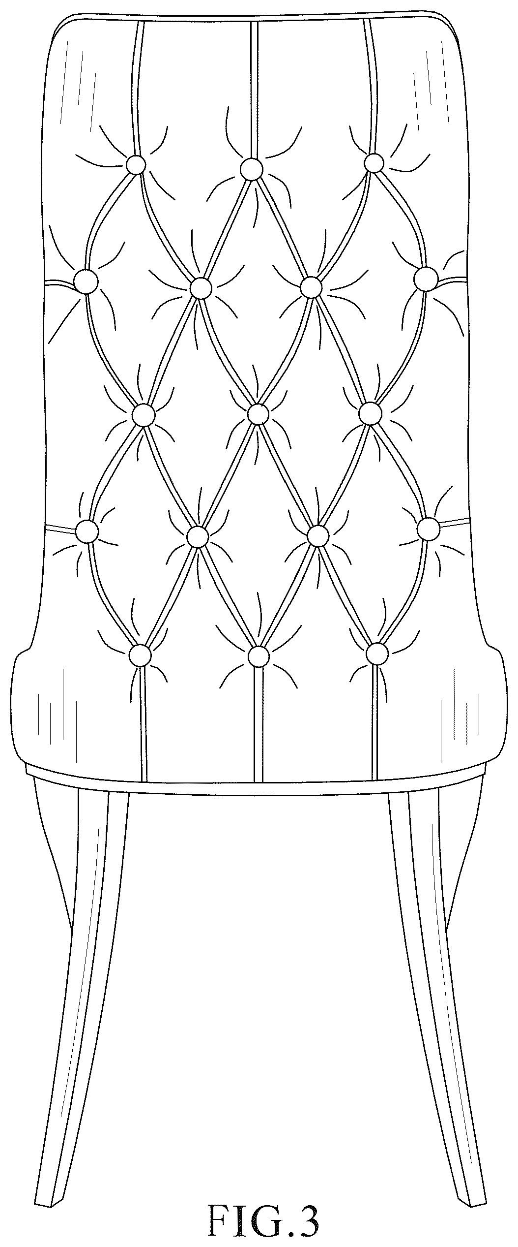 Patent USD1075339 Figure 3 – Chair