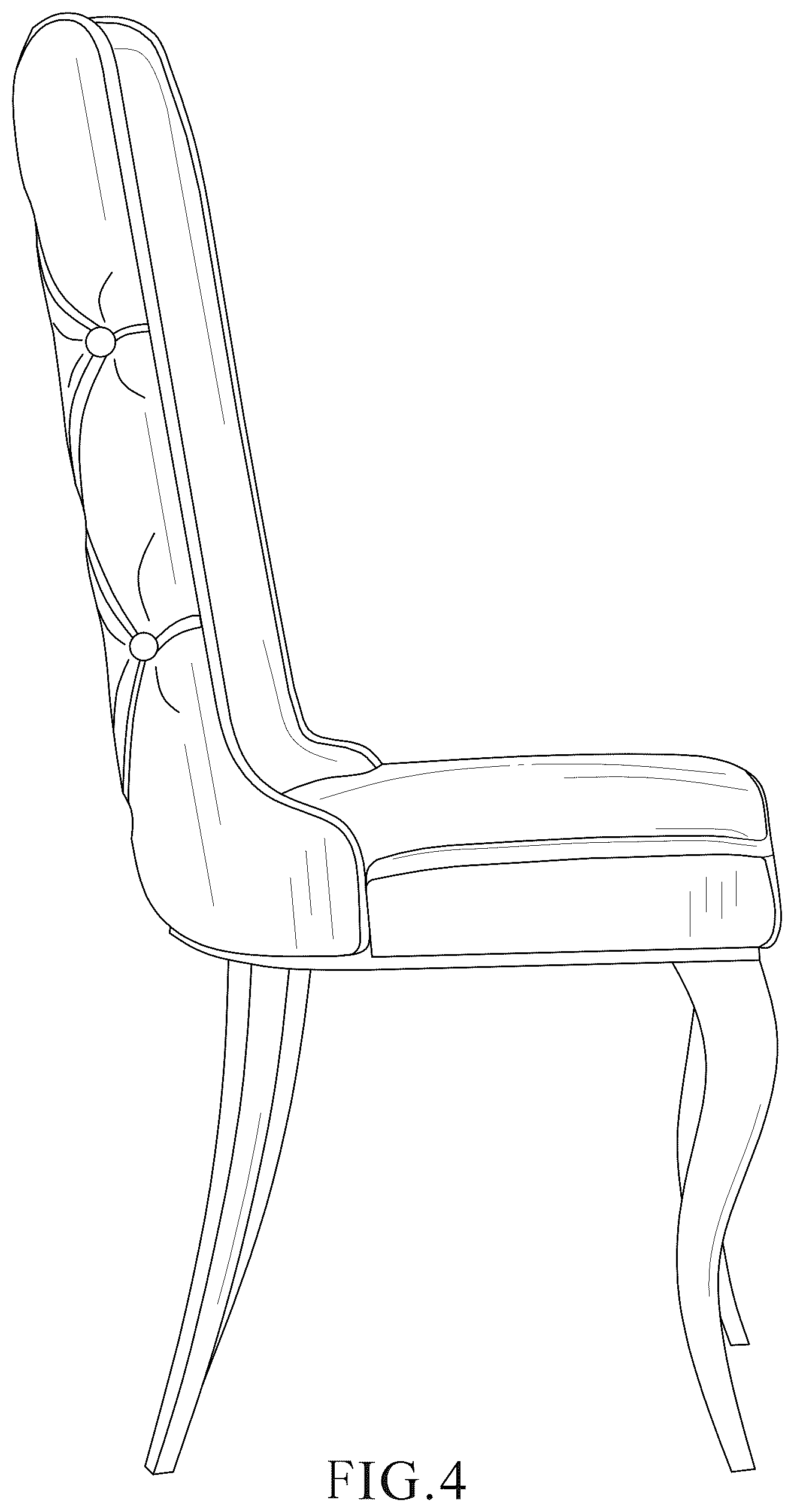 Patent USD1075339 Figure 4 – Chair