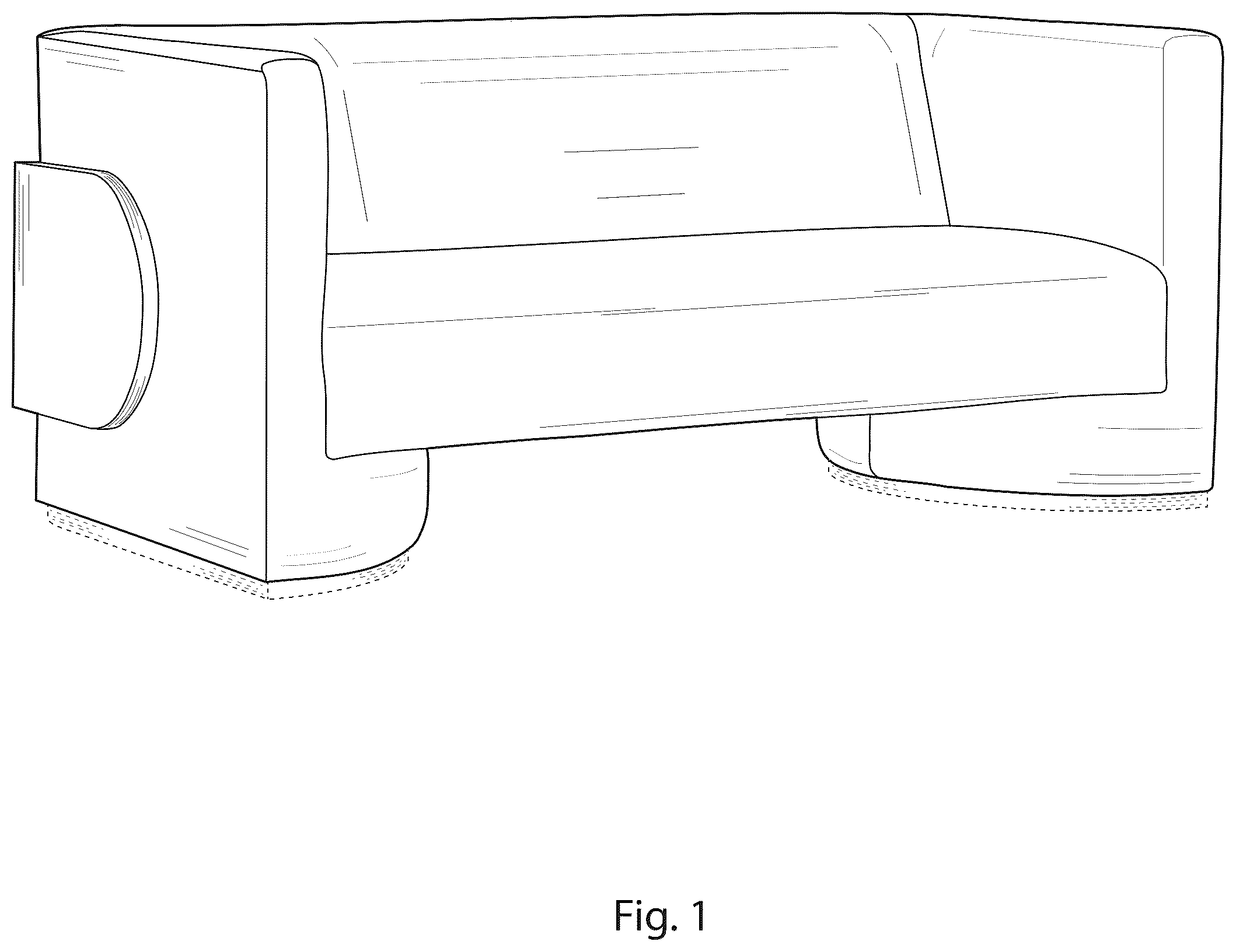 Patent USD1075343 Figure 1 – Settee