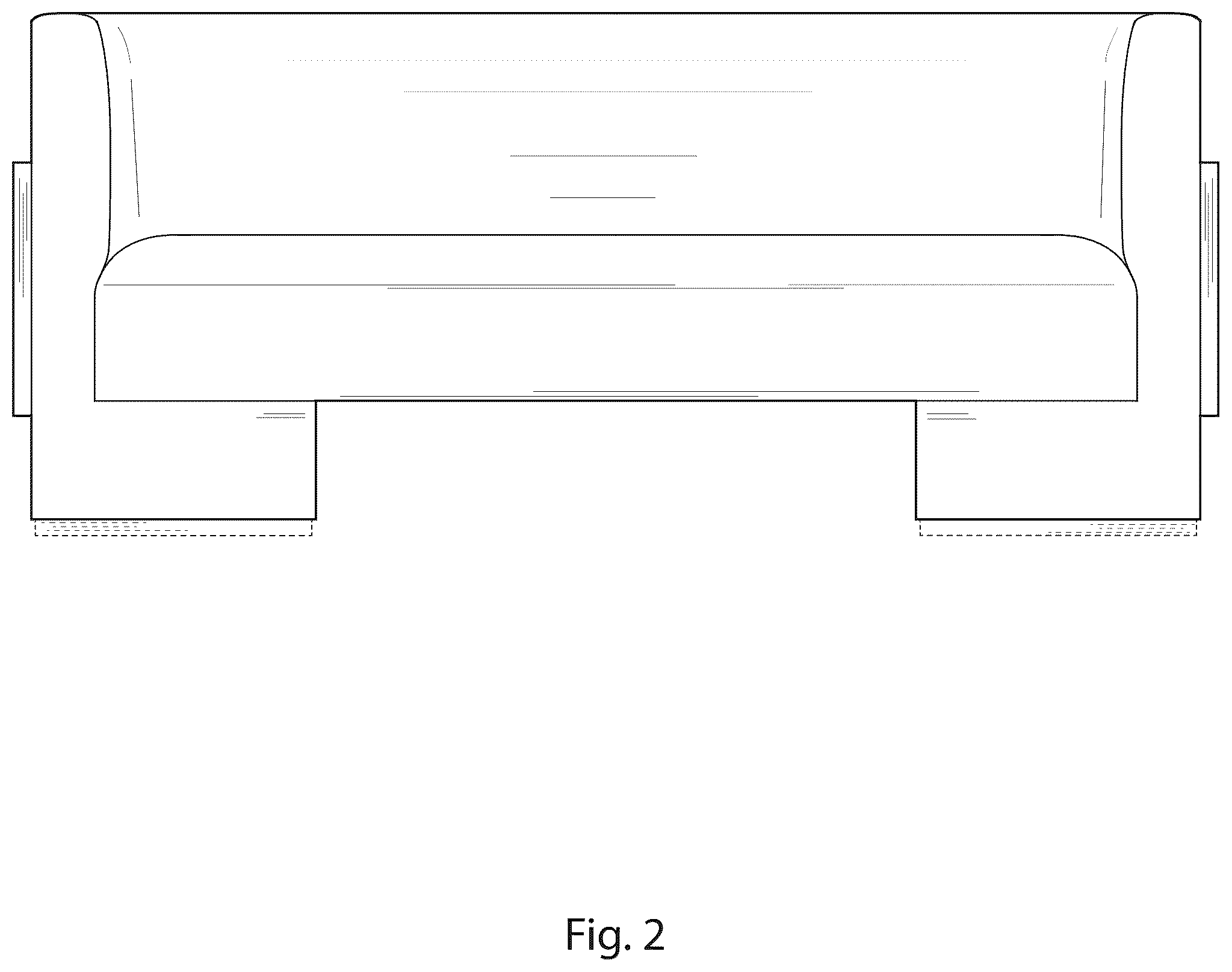 Patent USD1075343 Figure 2 – Settee