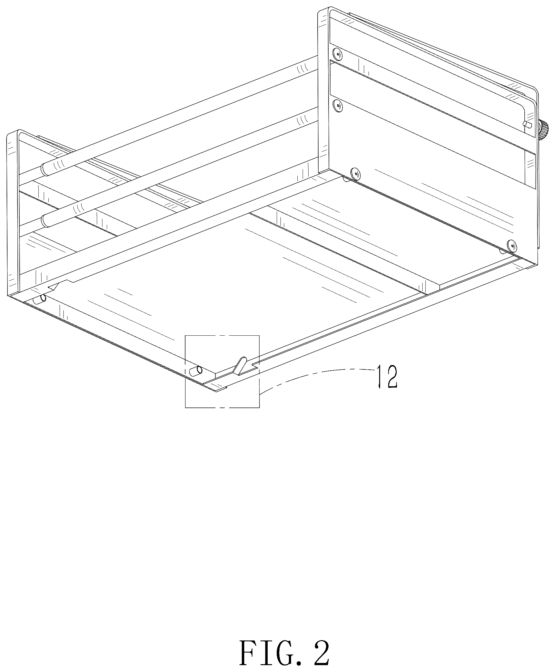 Patent USD1075344 Figure 2 – Under shelf basket