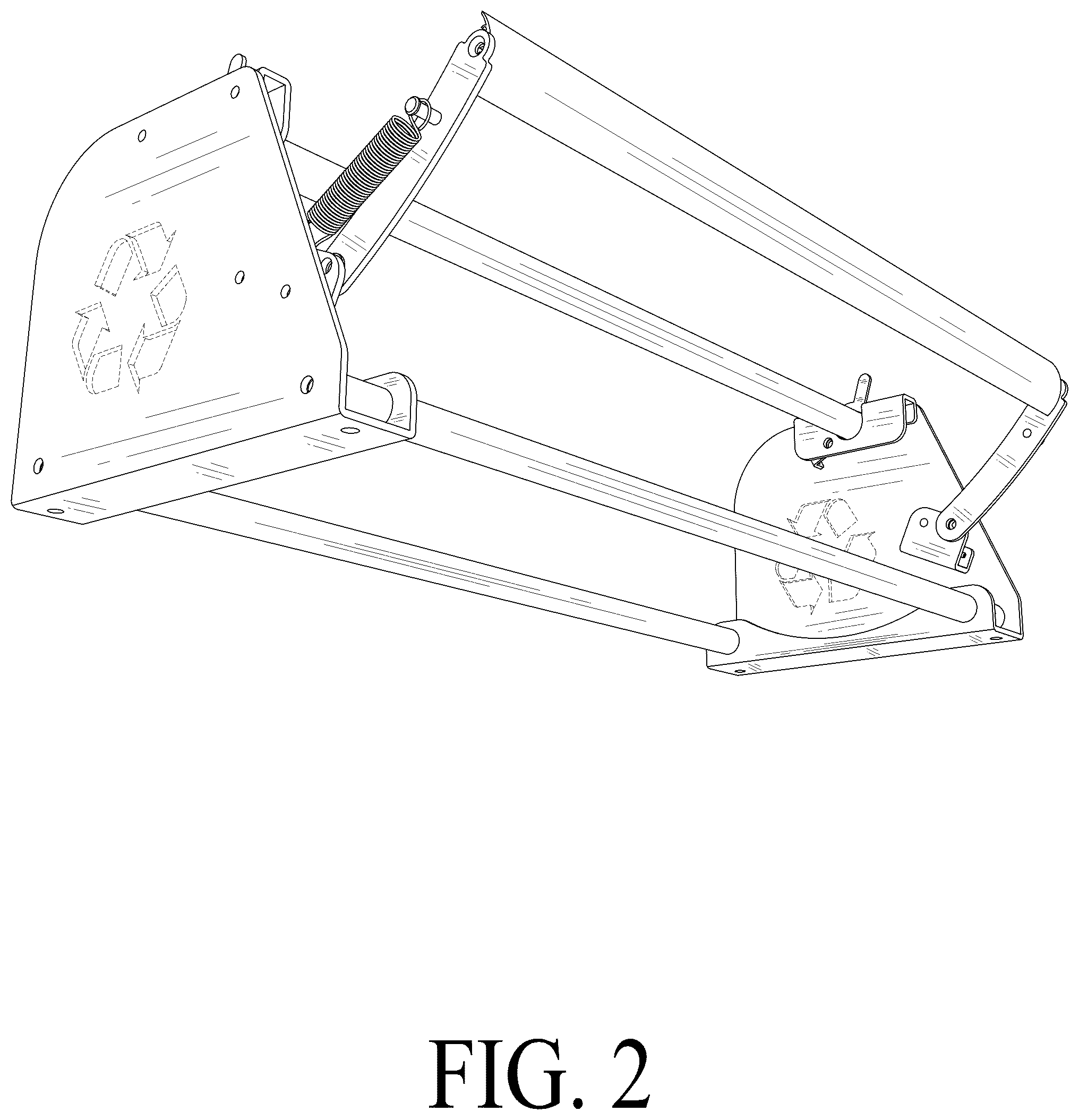 Patent USD1075346 Figure 2 – Paper roll dispenser