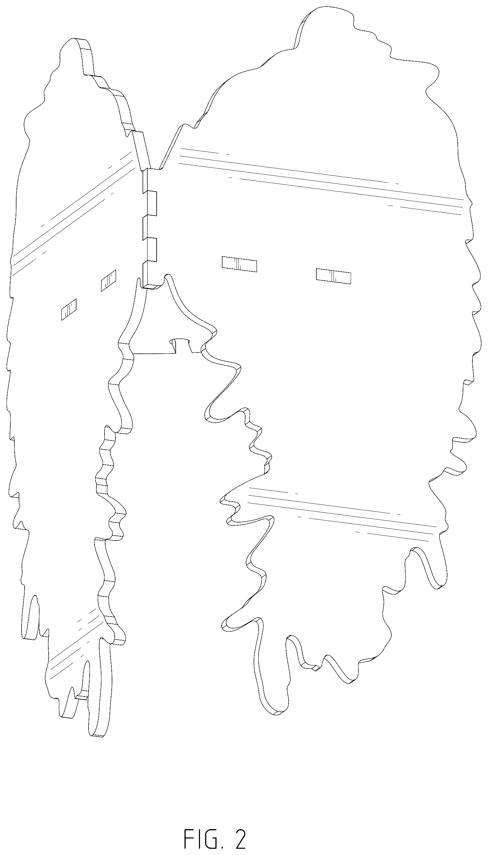 Patent USD1075353 Figure 2 – Corner shelf