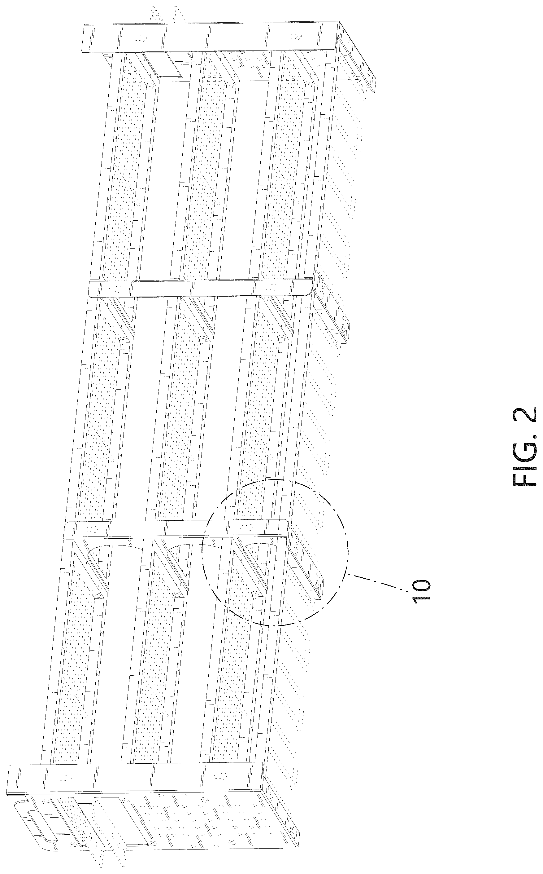 Patent USD1075355 Figure 2 – Tool storage rack