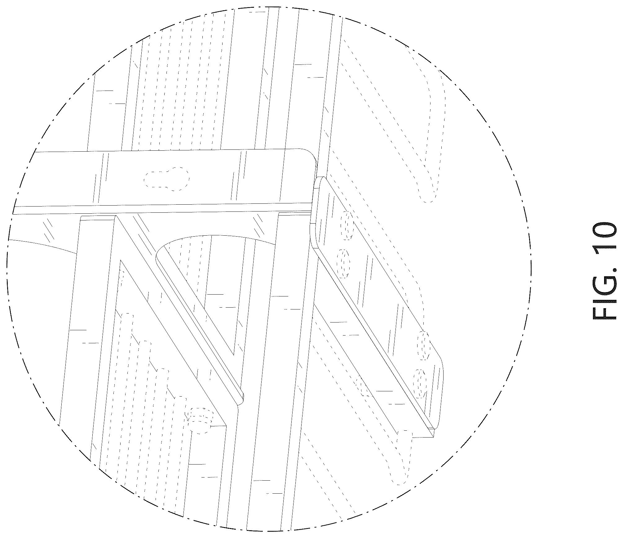 Patent USD1075355 Figure 10 – Tool storage rack