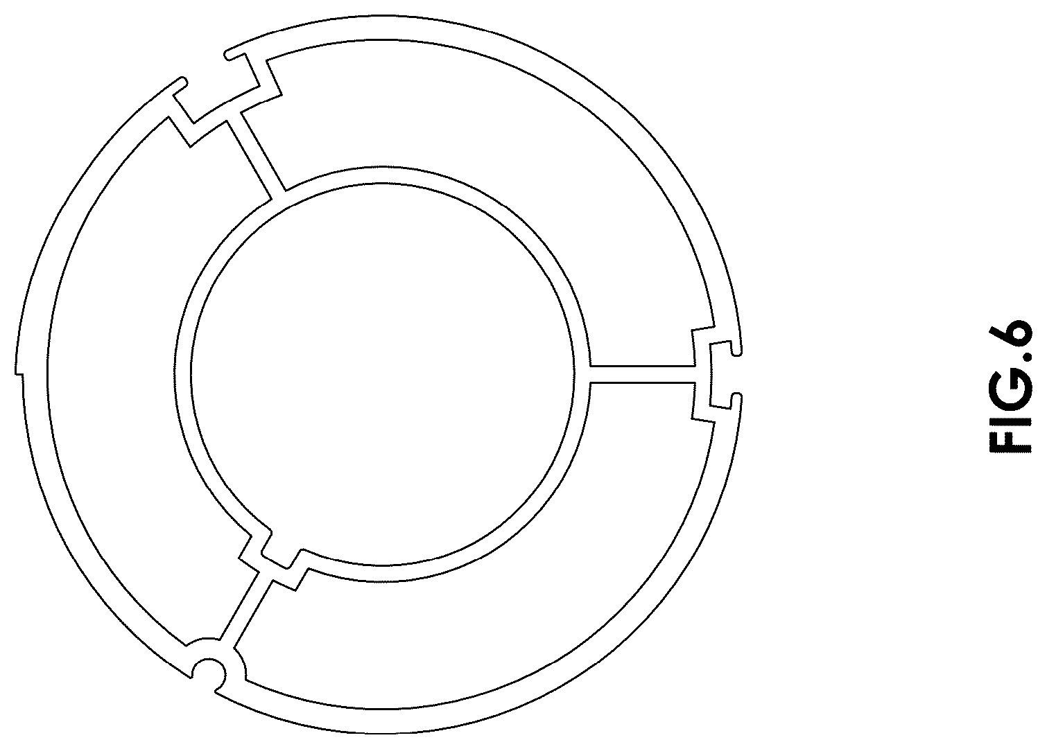 Patent USD1075356 Figure 6 – Roller blind tube