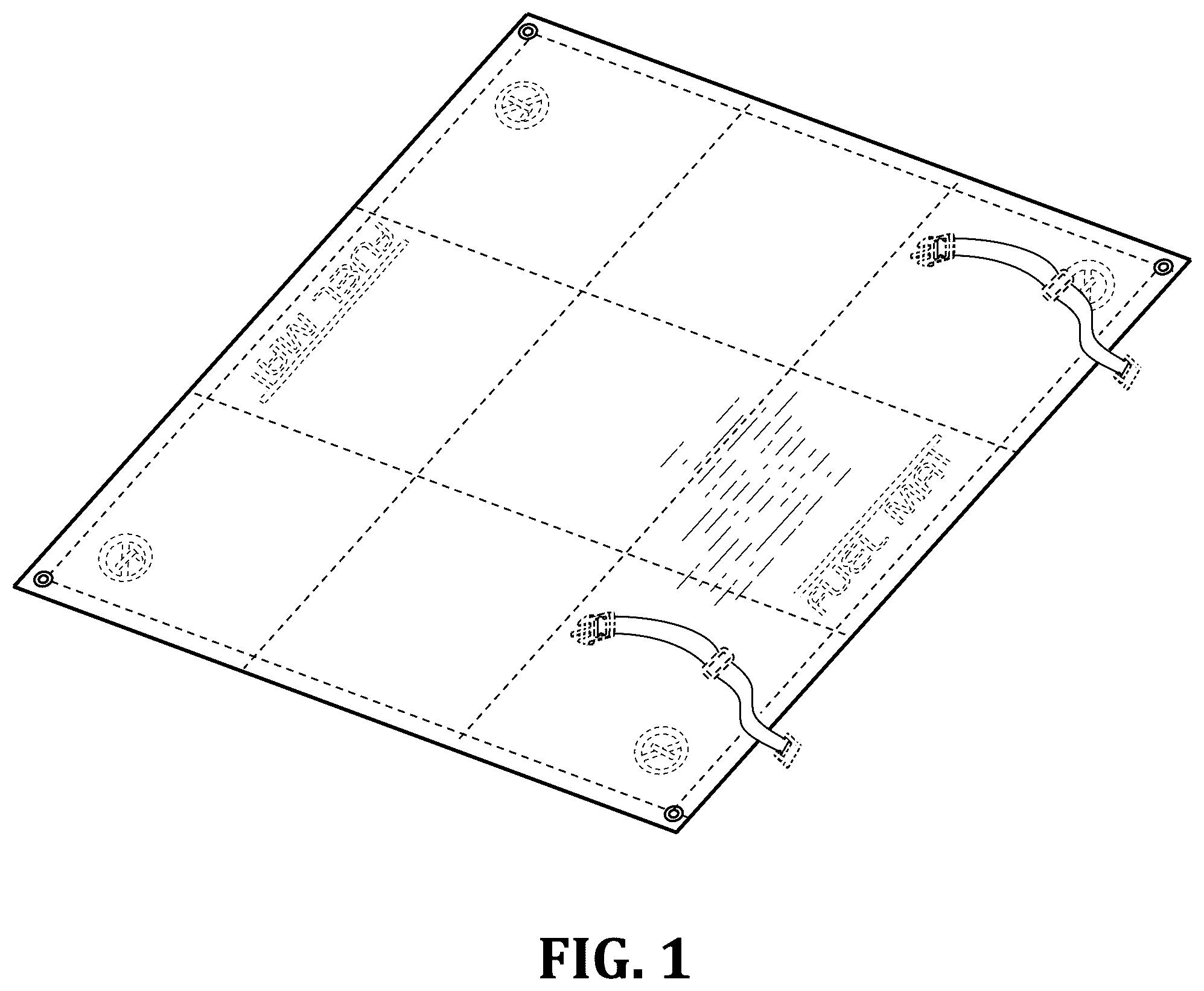 Patent USD1075357 Figure 1 – Rollable fuel collection and evaporation mat