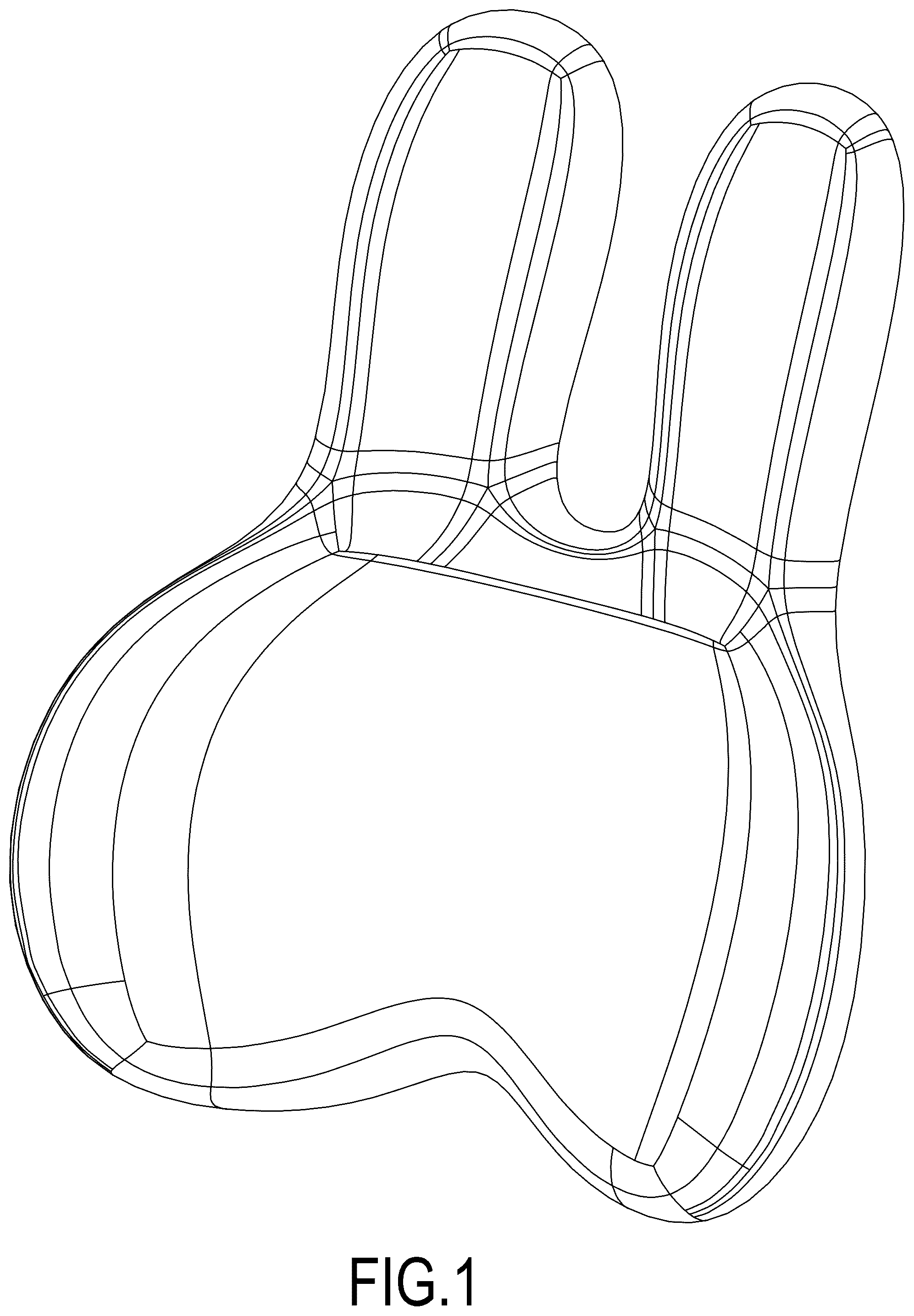 Patent USD1075359 Figure 1 – Backrest