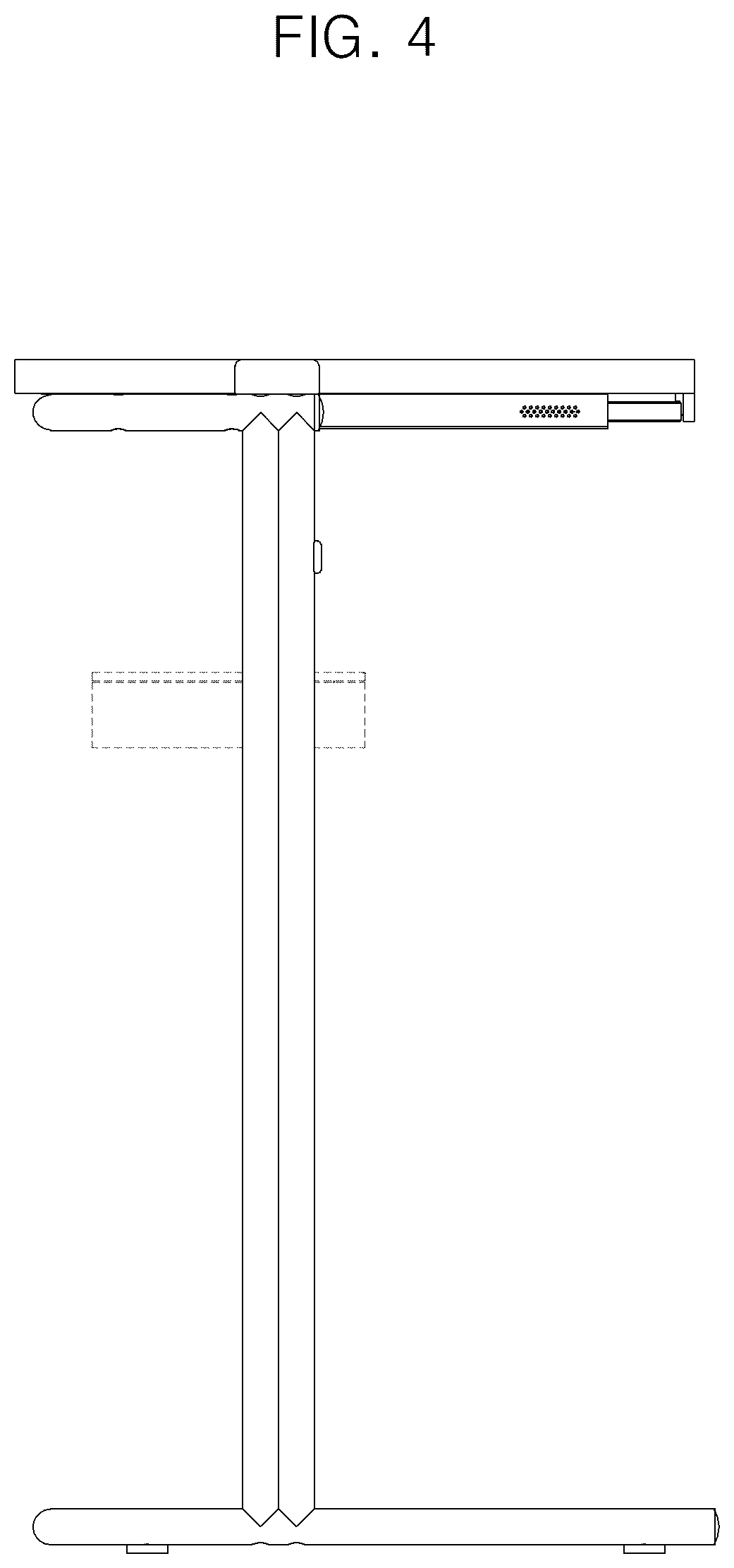 Patent USD1075367 Figure 4 – Combined table with display device