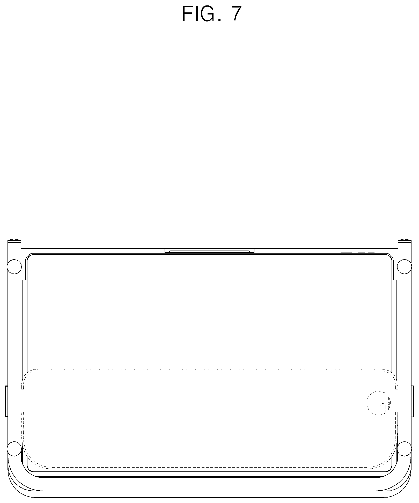 Patent USD1075367 Figure 7 – Combined table with display device