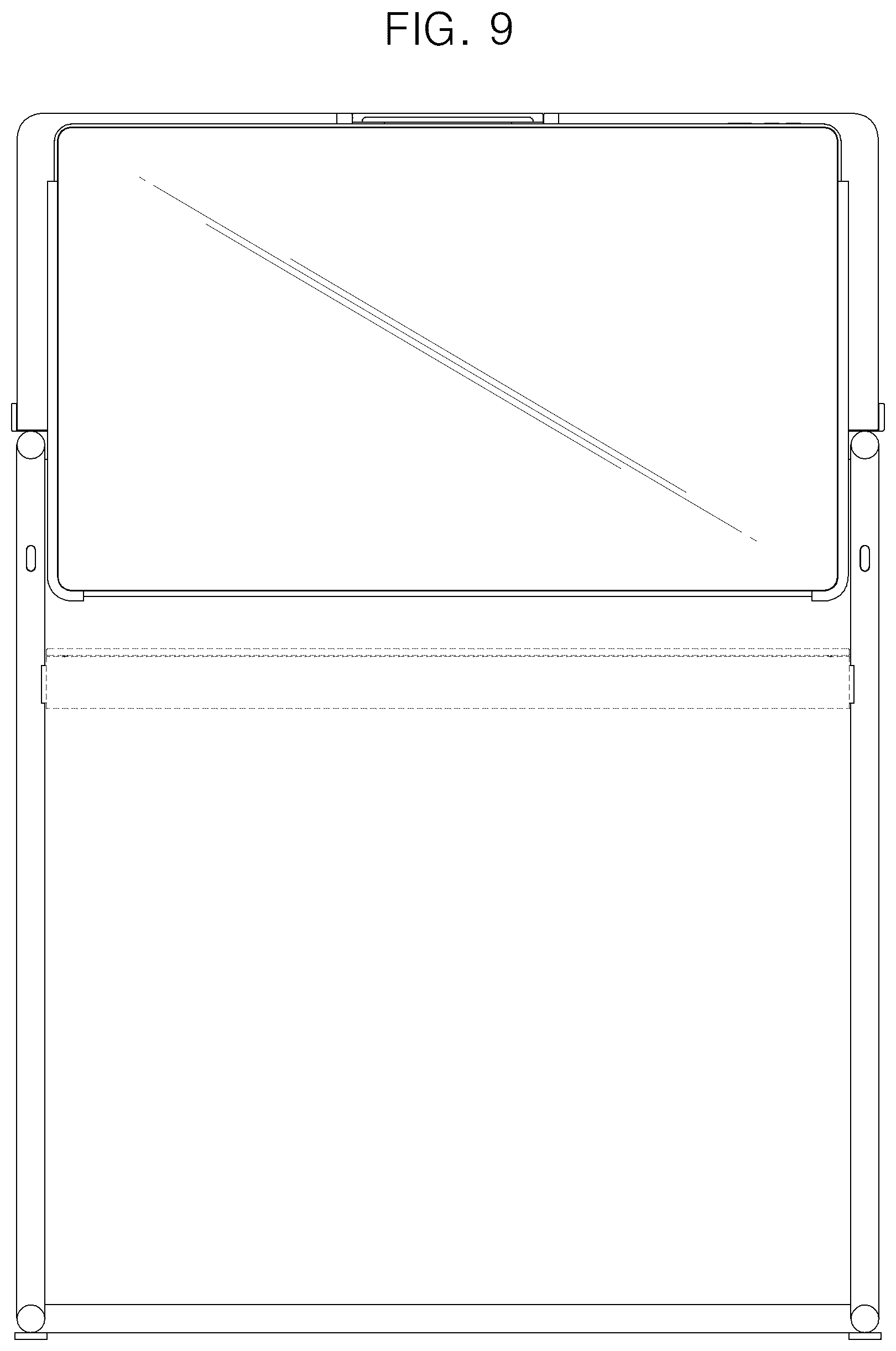 Patent USD1075367 Figure 9 – Combined table with display device
