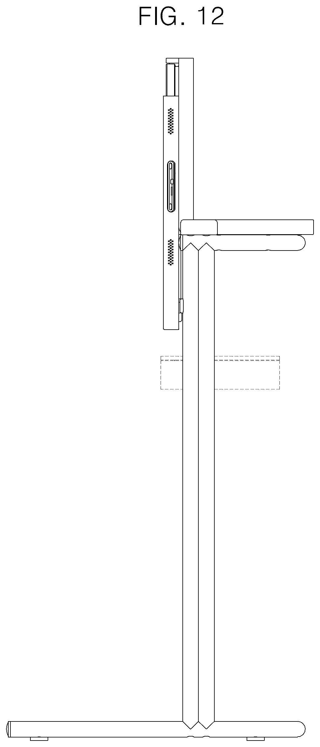 Patent USD1075367 Figure 12 – Combined table with display device