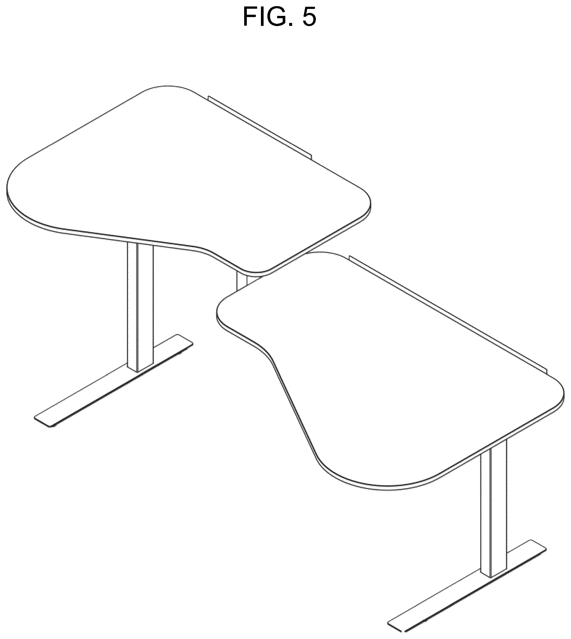 Patent USD1075370 Figure 5 – Office table
