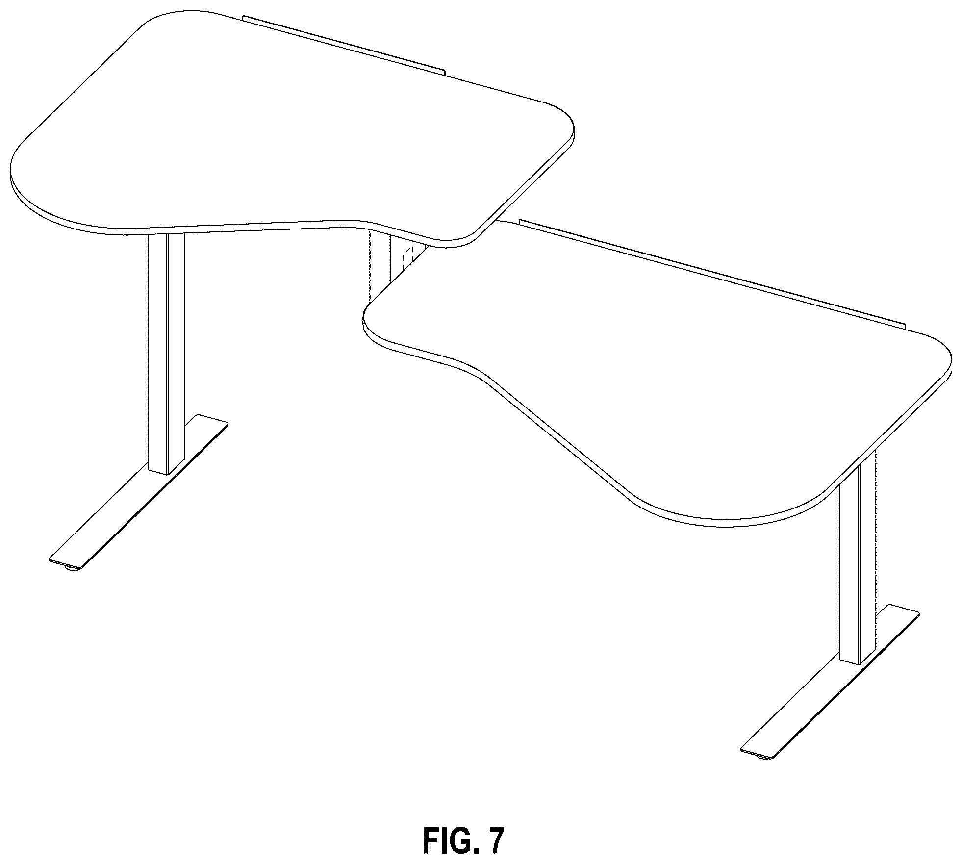 Patent USD1075370 Figure 7 – Office table
