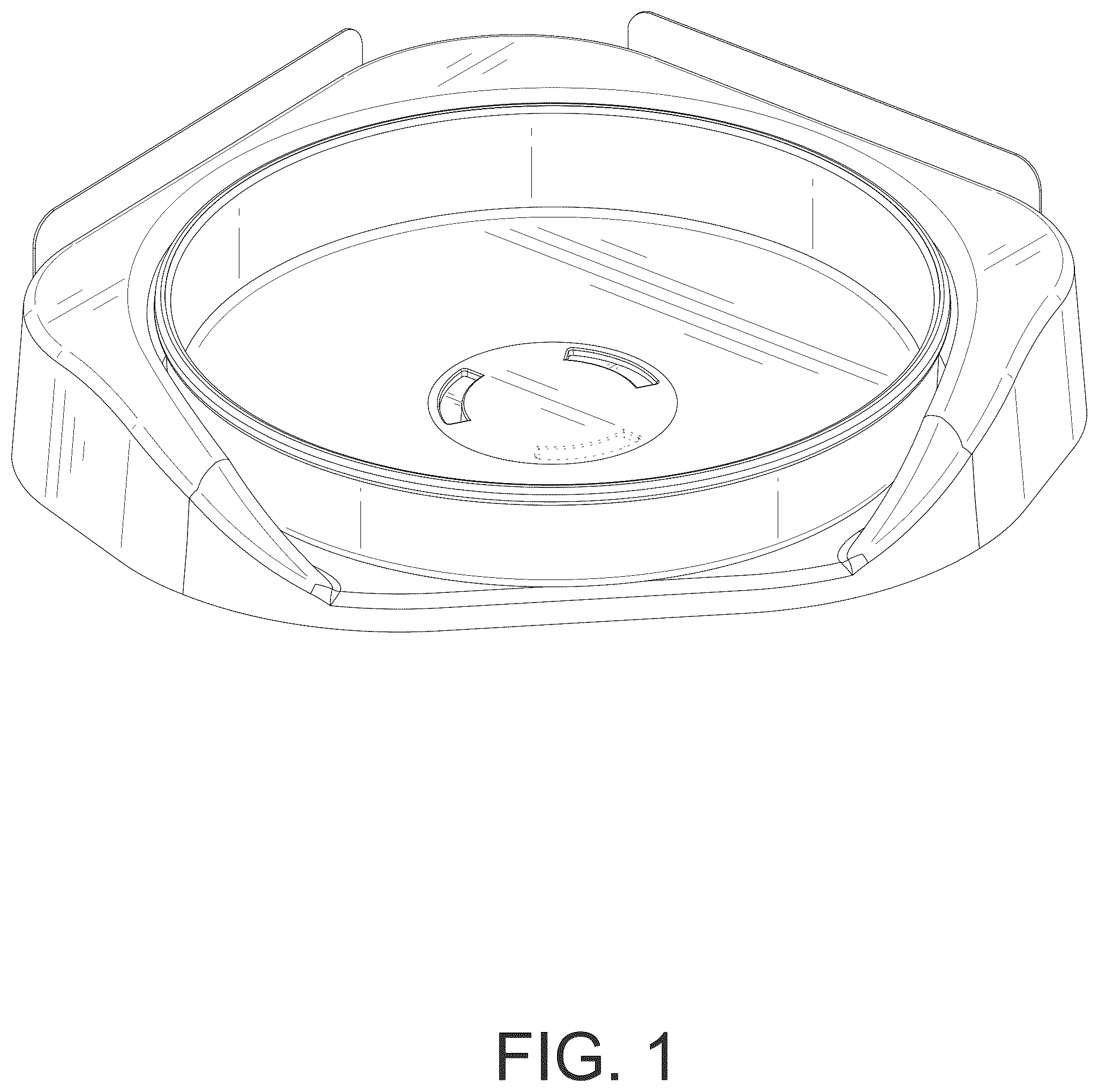 Patent USD1075376 Figure 1 – Corner shelf