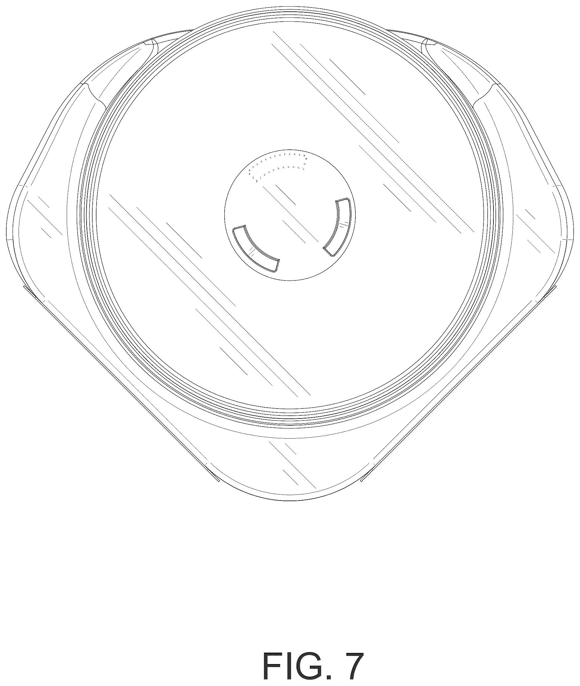 Patent USD1075376 Figure 7 – Corner shelf