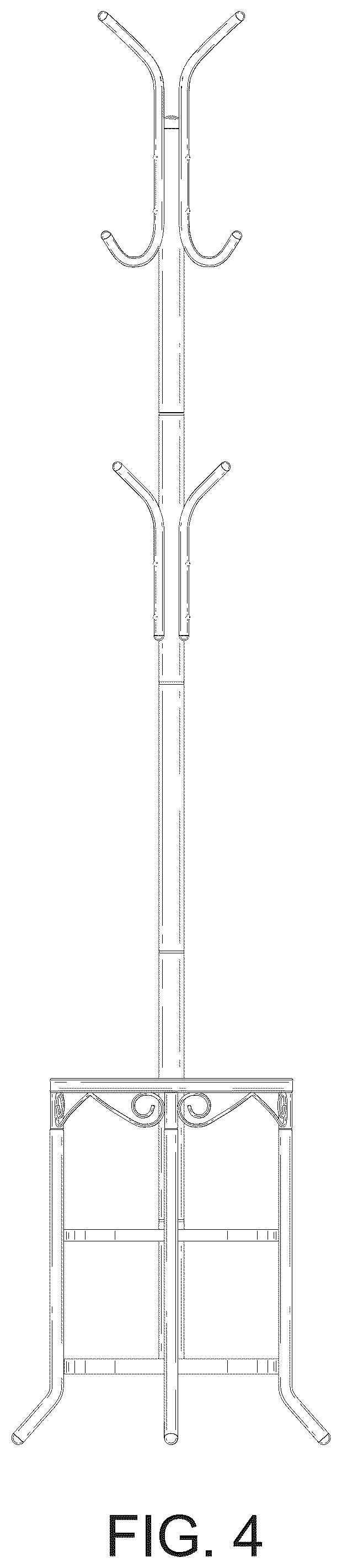 Patent USD1075377 Figure 4 – Coat rack