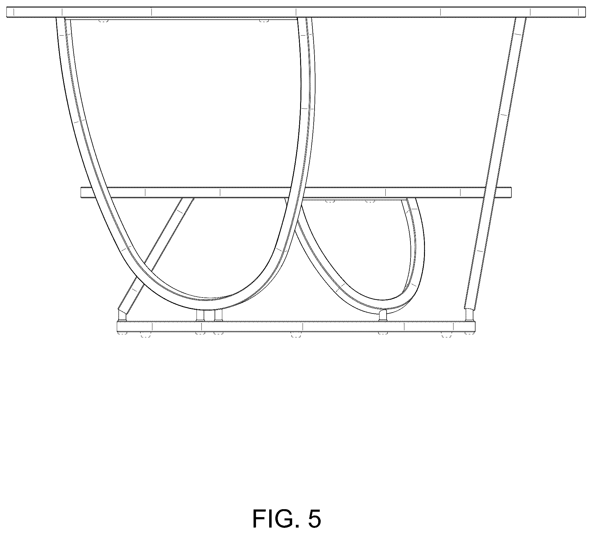 Patent USD1075378 Figure 5 – Coffee table
