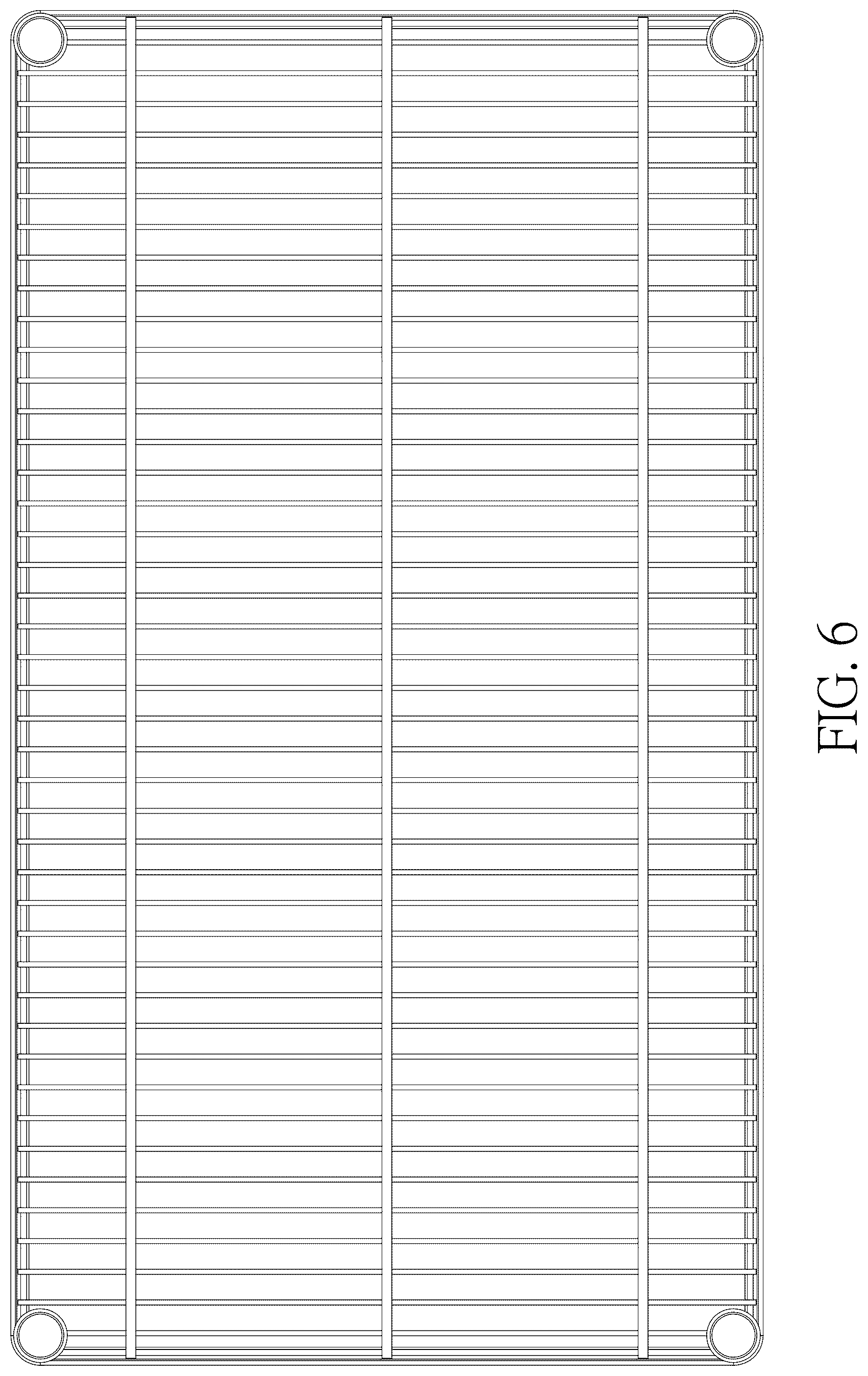 Patent USD1075380 Figure 6 – Partition plate for a storage rack
