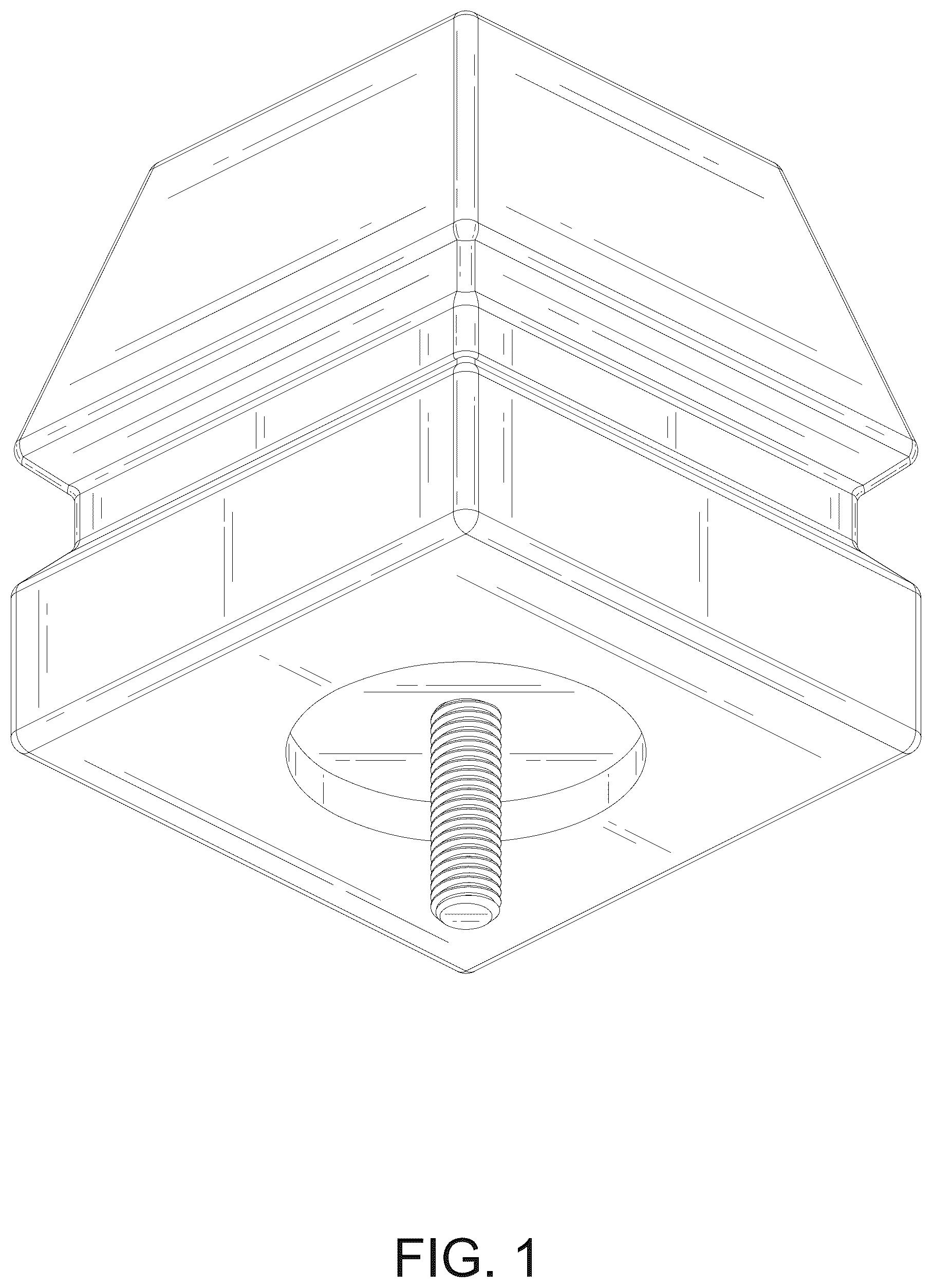 Patent USD1075382 Figure 1 – Furniture leg