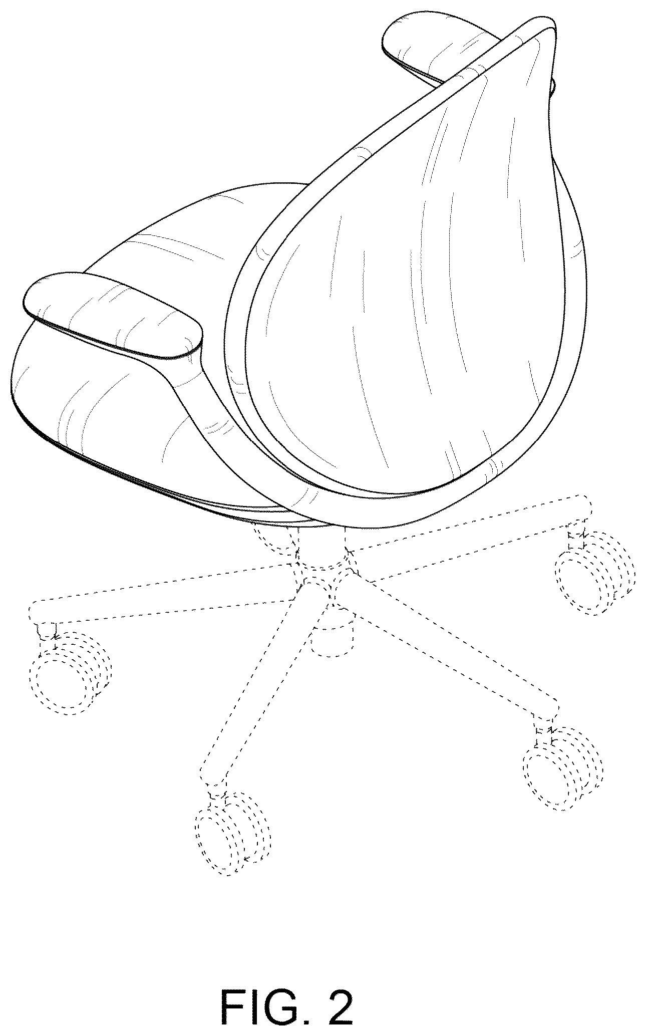 Patent USD1075383 Figure 2 – Task chair