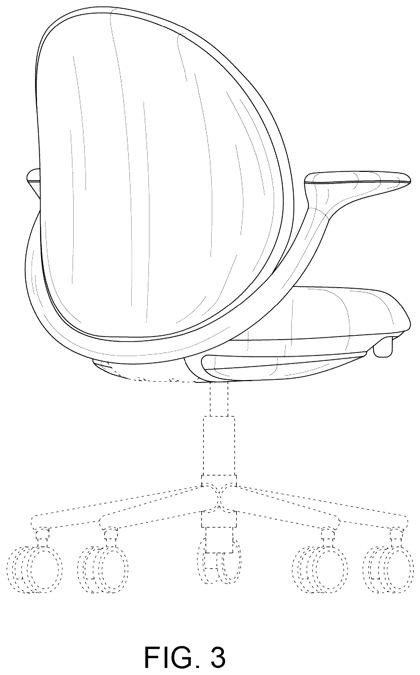 Patent USD1075383 Figure 3 – Task chair