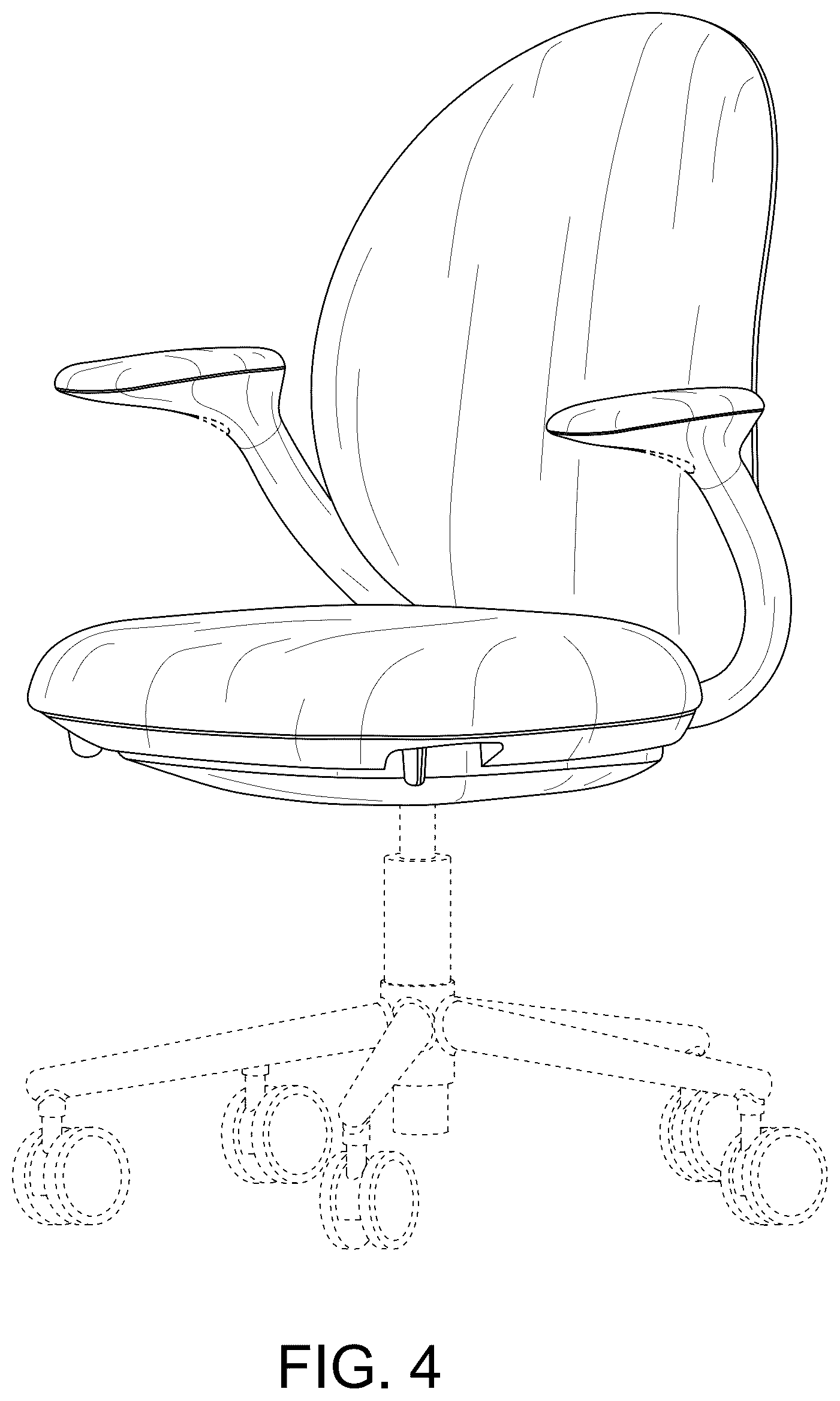 Patent USD1075383 Figure 4 – Task chair