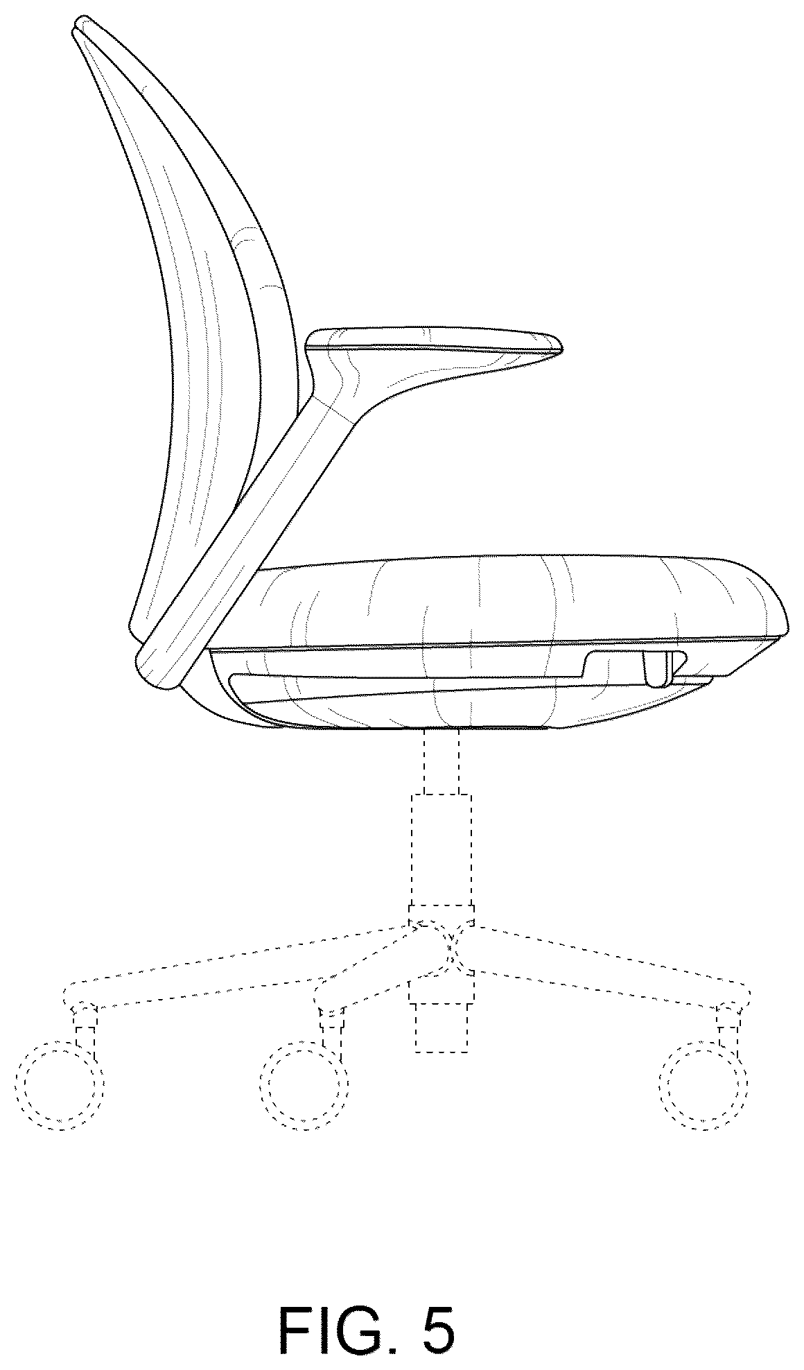 Patent USD1075383 Figure 5 – Task chair