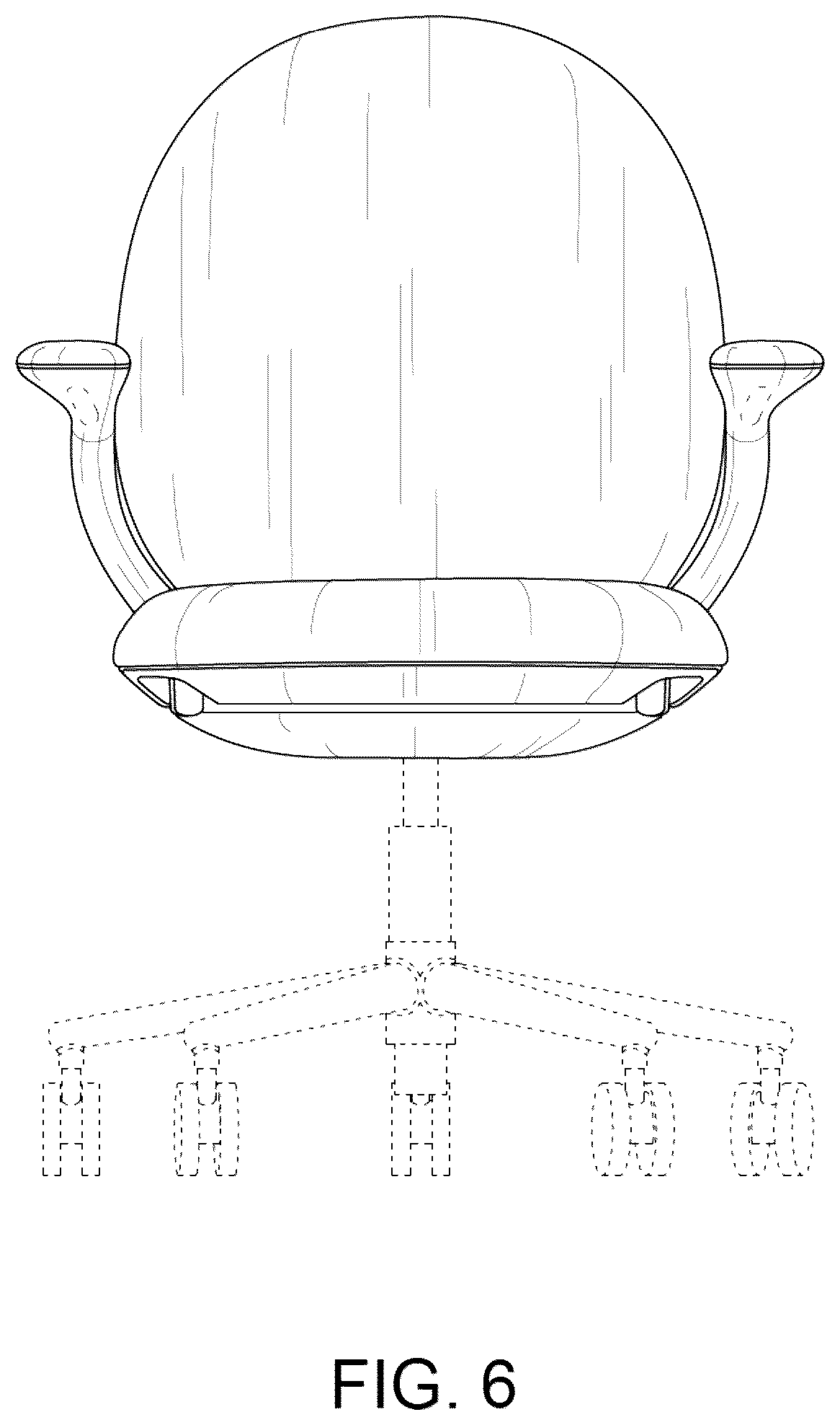 Patent USD1075383 Figure 6 – Task chair