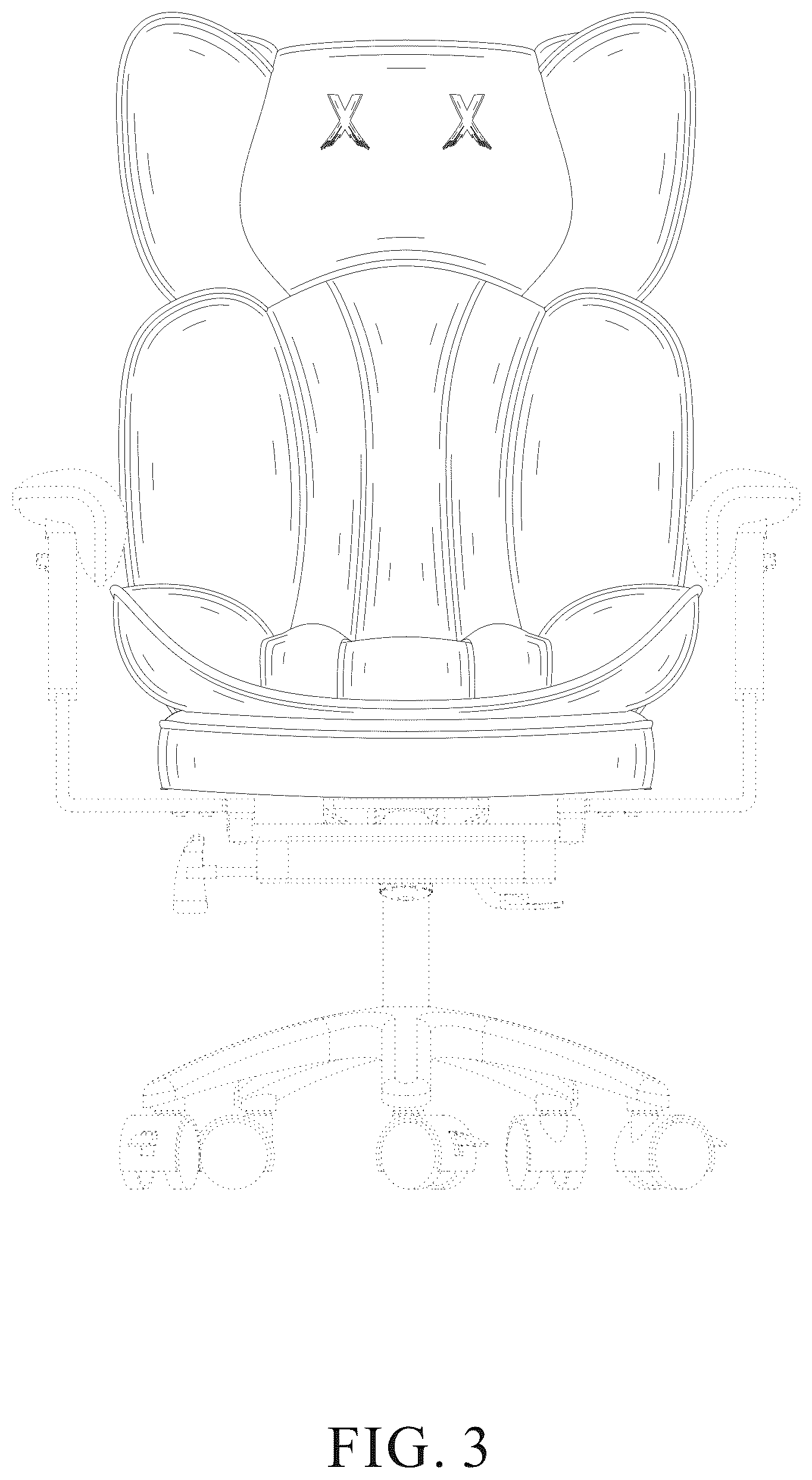 Patent USD1075384 Figure 3 – Office chair
