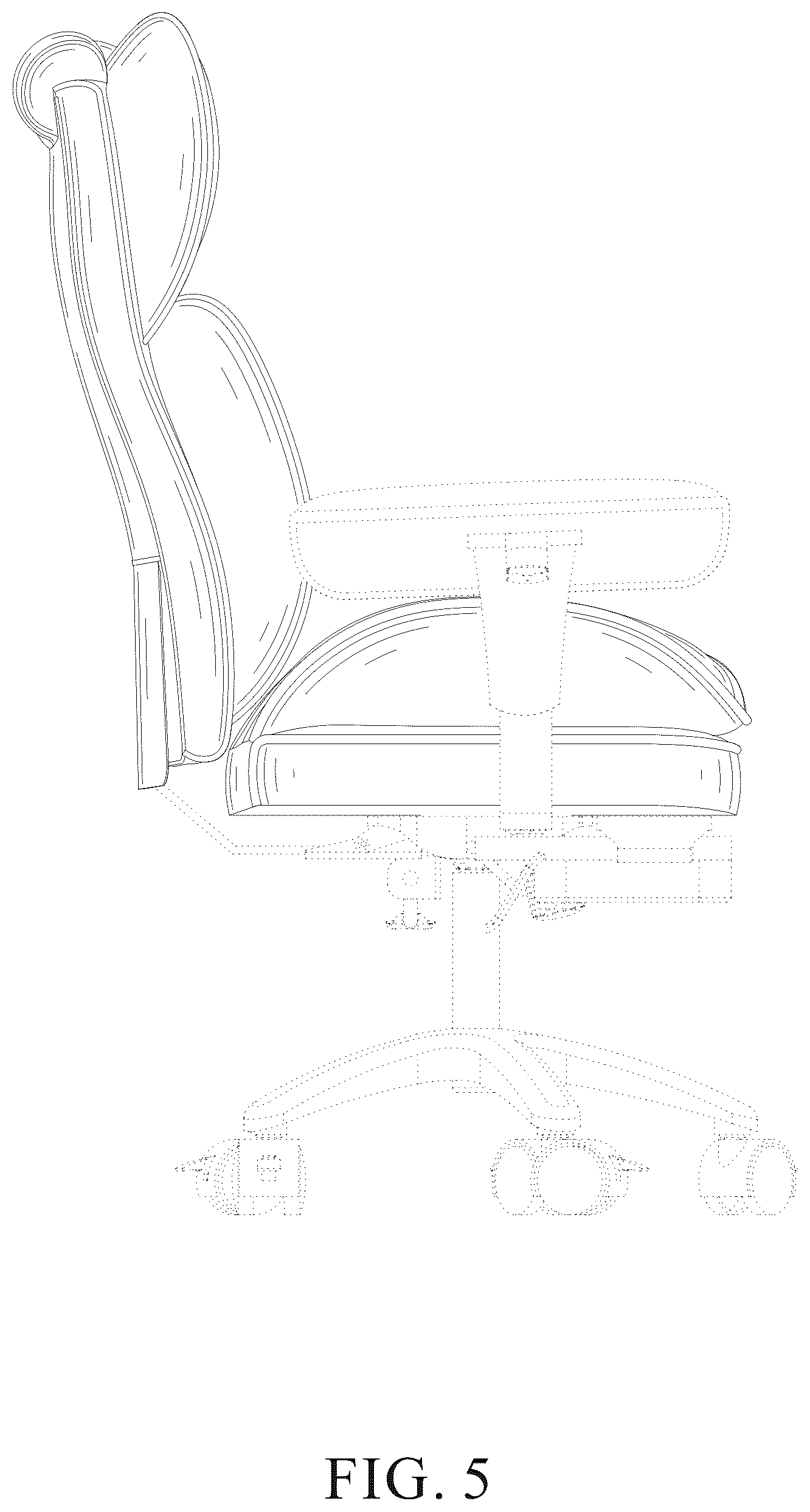 Patent USD1075384 Figure 5 – Office chair