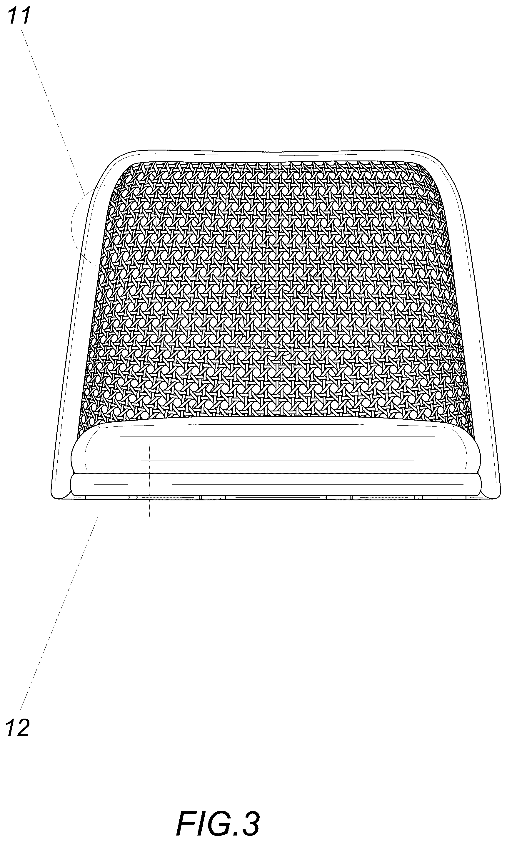 Patent USD1075385 Figure 3 – Chair