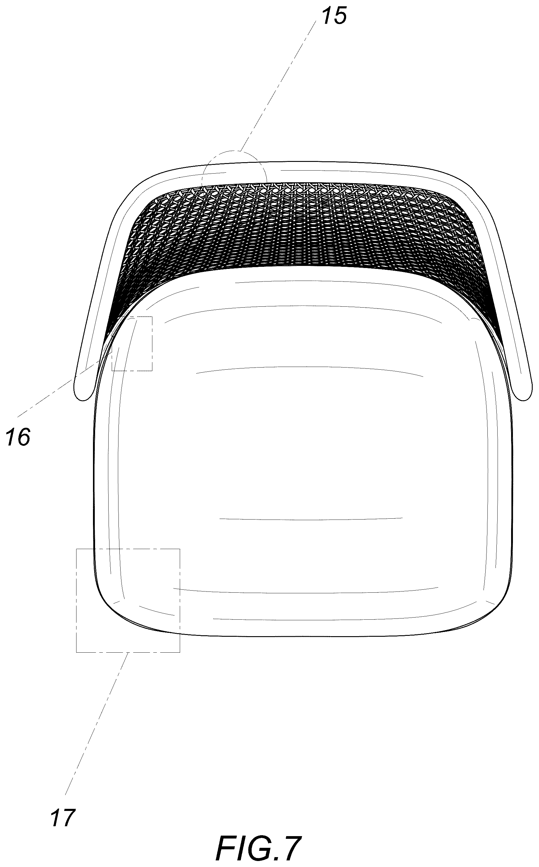 Patent USD1075385 Figure 7 – Chair