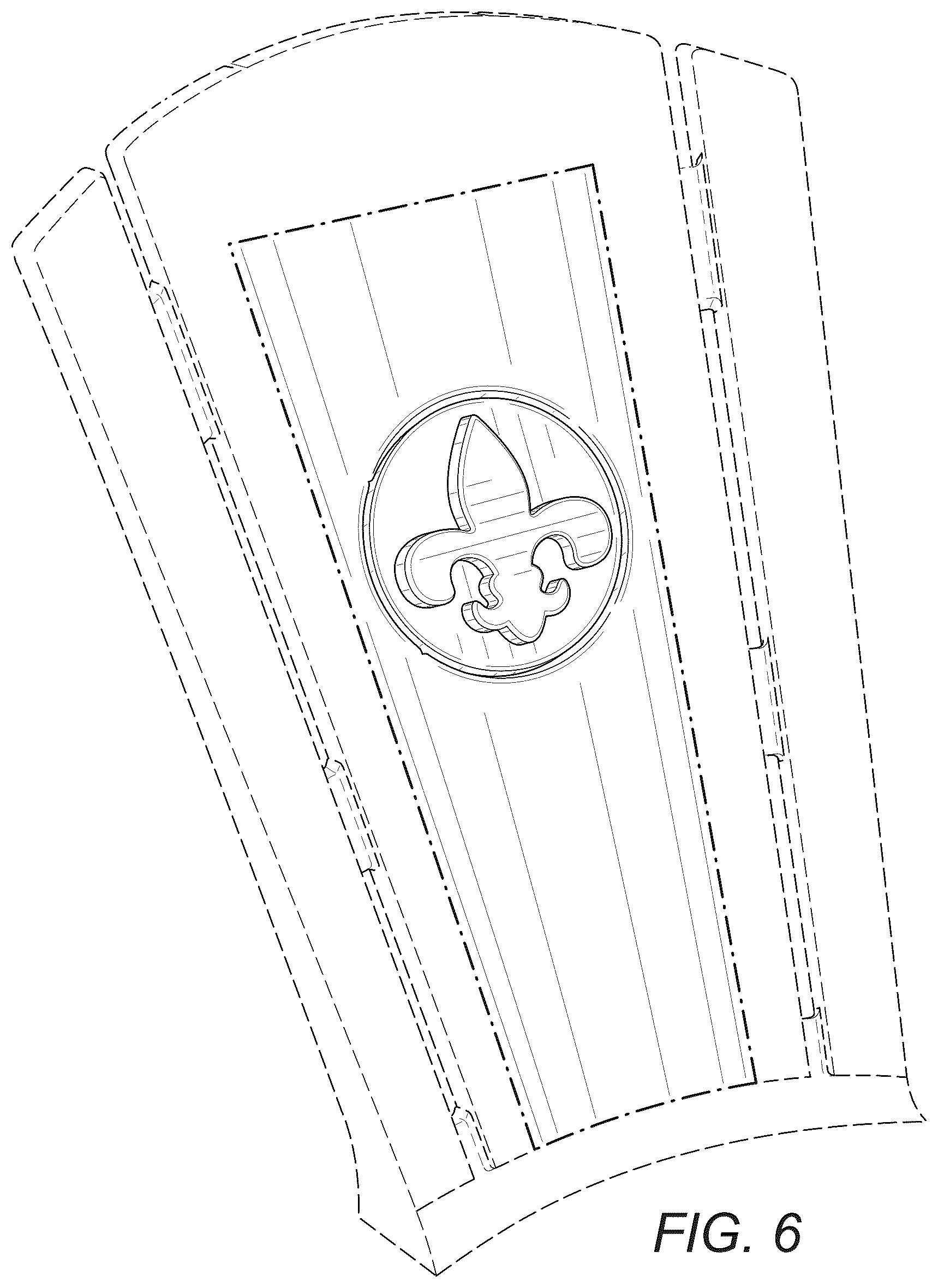 Patent USD1075387 Figure 3 – Chair back