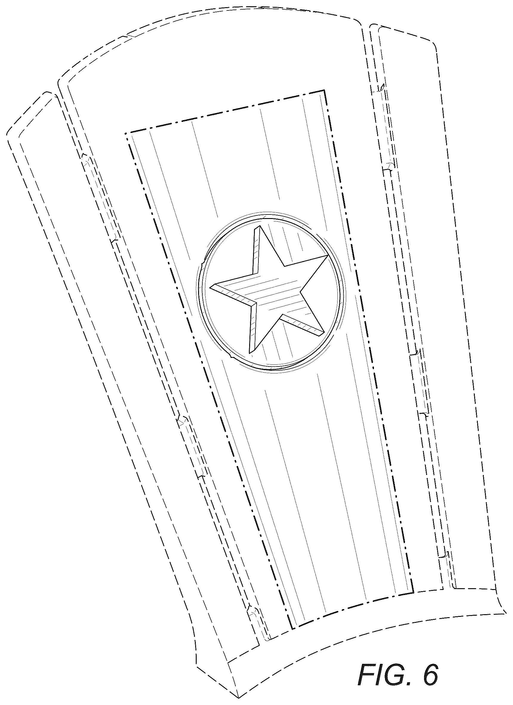 Patent USD1075388 Figure 3 – Chair back