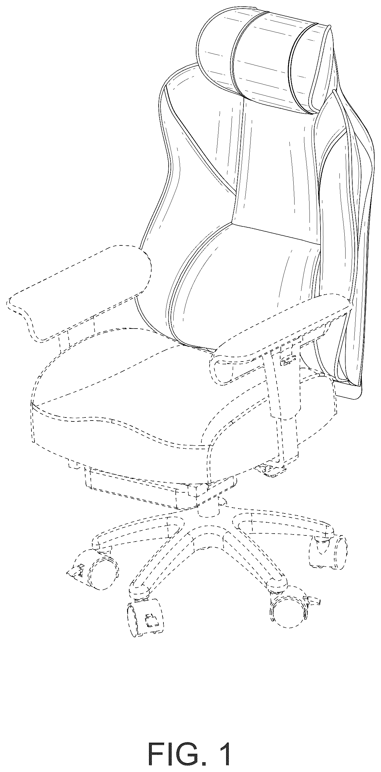 Patent USD1075389 Figure 1 – Office chair