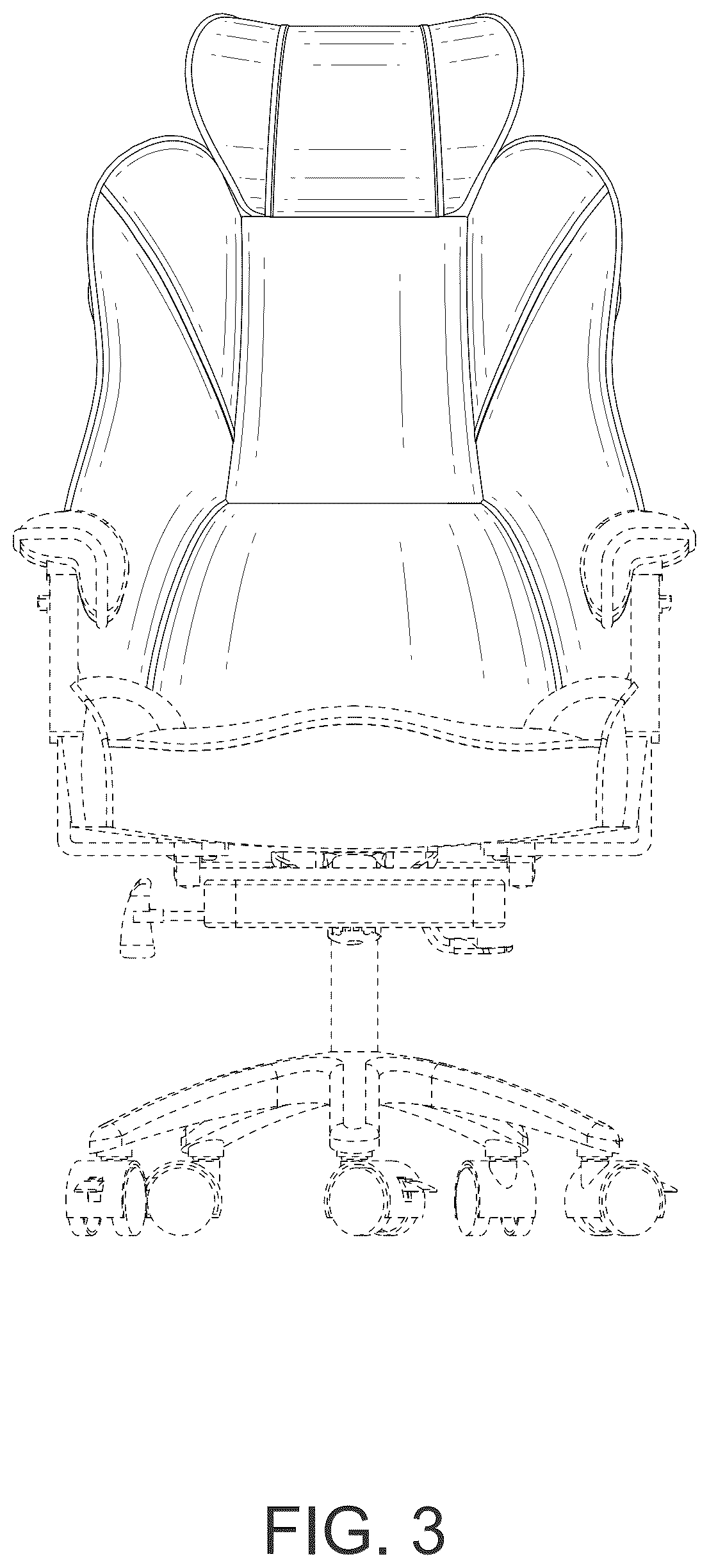 Patent USD1075389 Figure 3 – Office chair