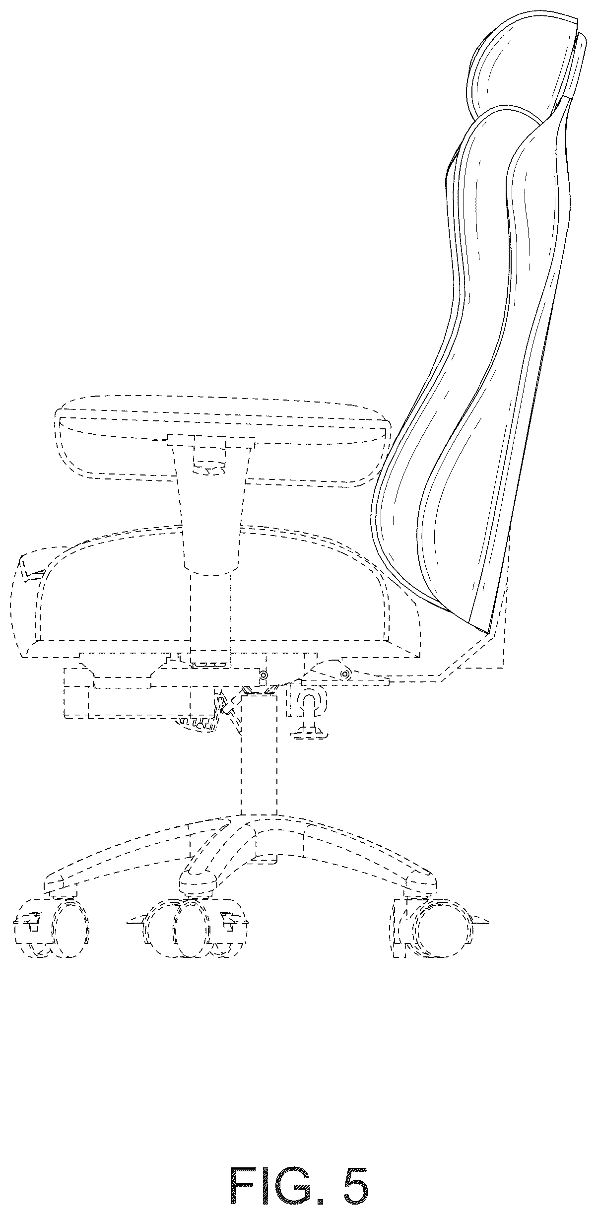 Patent USD1075389 Figure 5 – Office chair