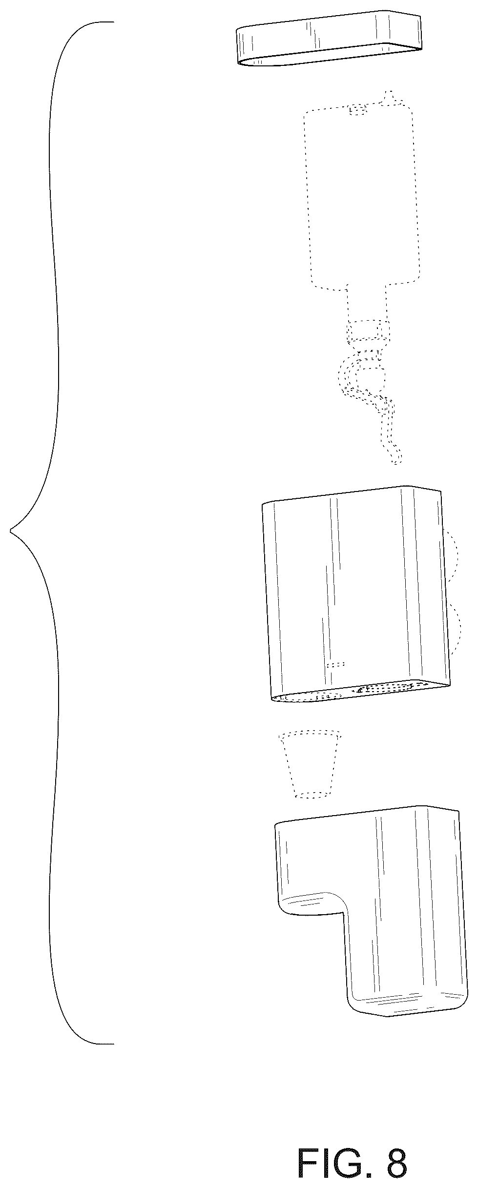 Patent USD1075391 Figure 8 – Liquid and cup dispenser