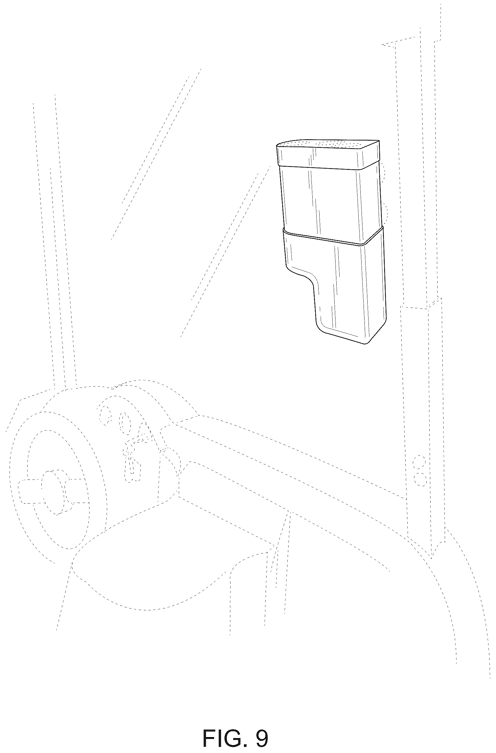 Patent USD1075391 Figure 9 – Liquid and cup dispenser
