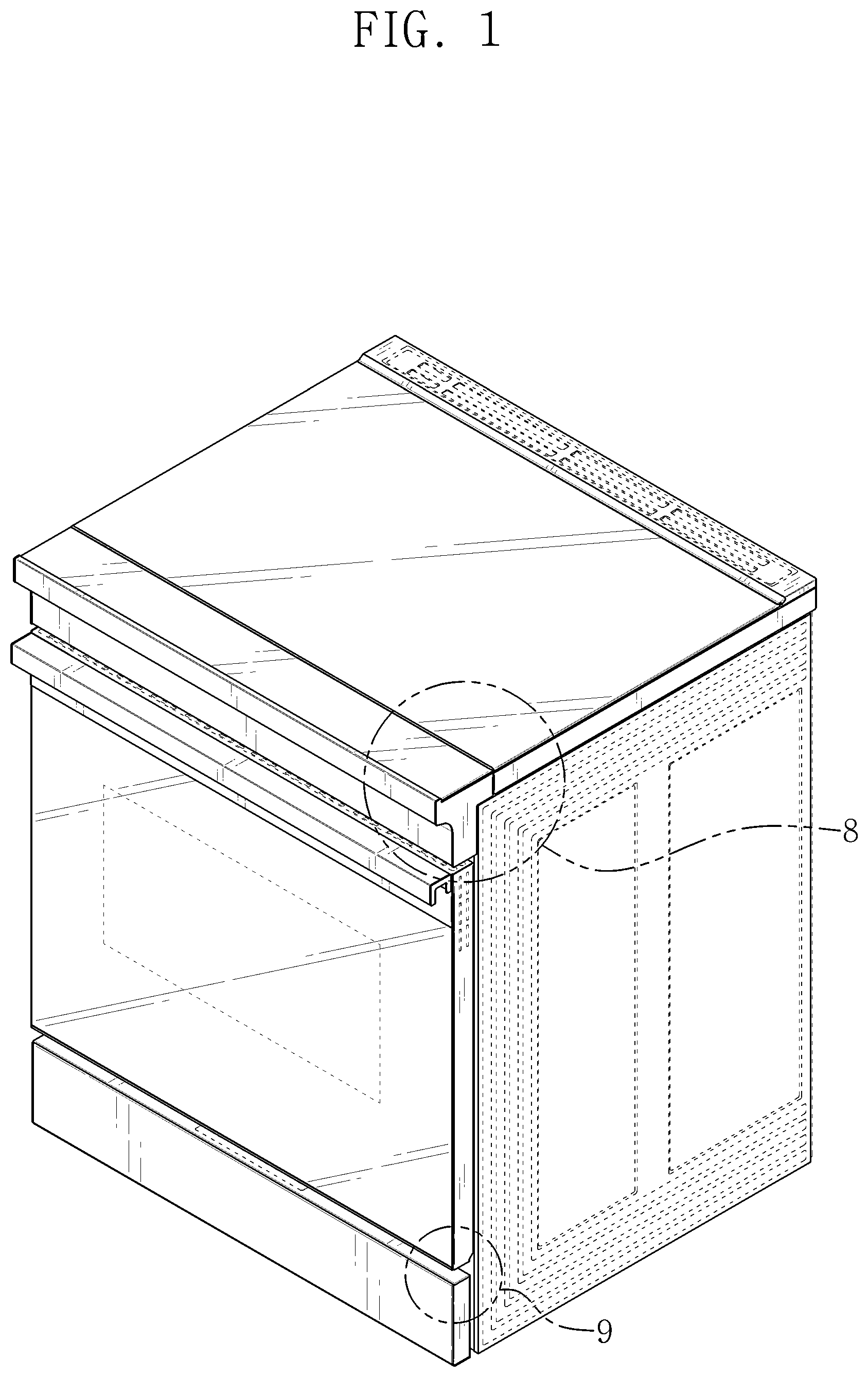 Patent USD1075393 — Induction range with oven — Figure 1