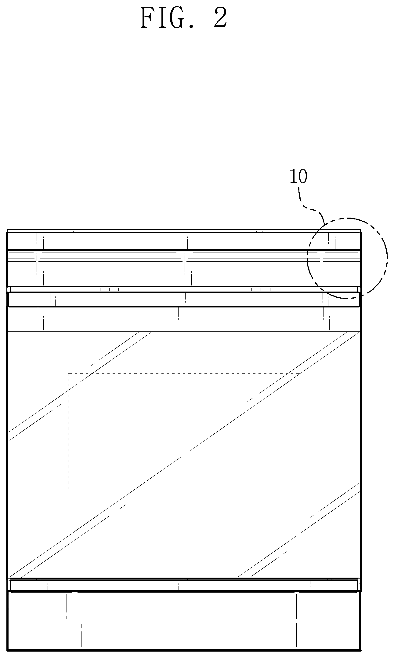 Patent USD1075393 Figure 2 – Induction range with oven
