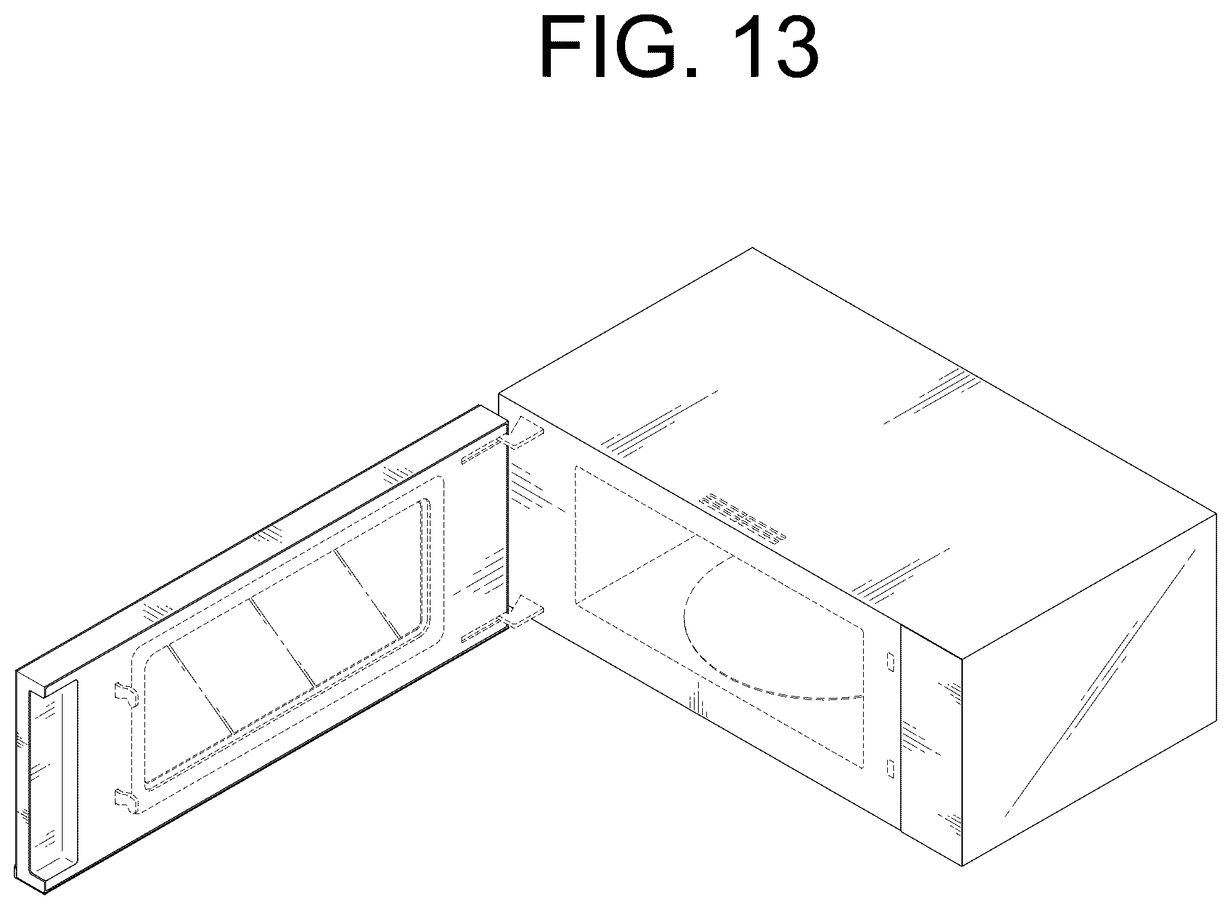 Patent USD1075394 Figure 8 – Microwave oven with hood
