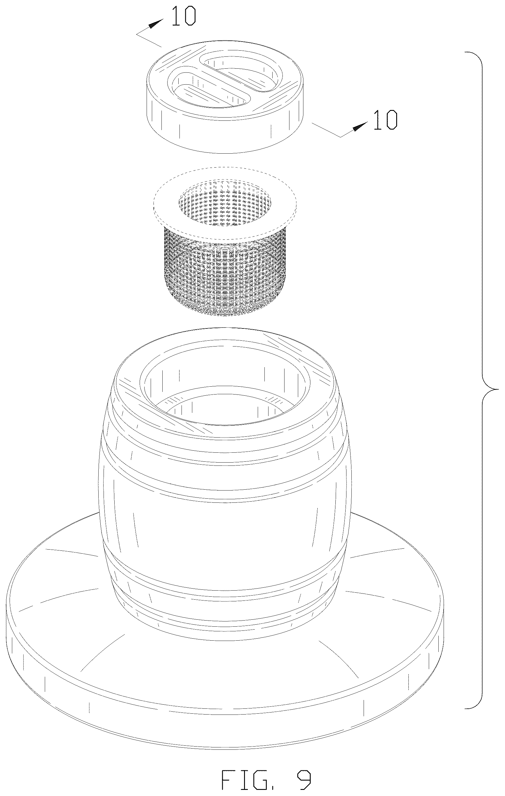 Patent USD1075398 Figure 9 – Cocktail smoker