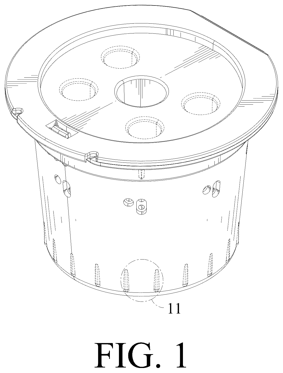 Patent USD1075404 Figure 1 – Cleaning cup for coffee machine