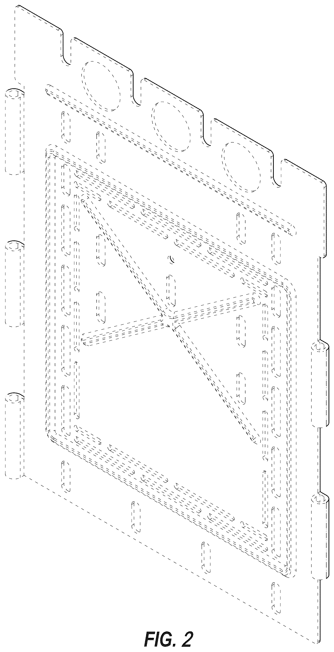 Patent USD1075405 Figure 2 – Combustion container panel