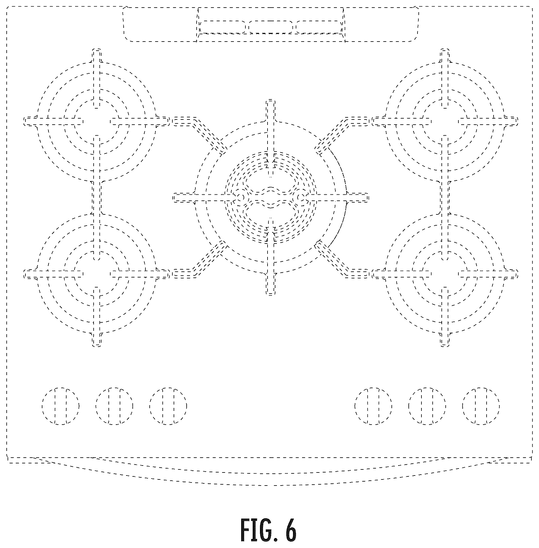 Patent USD1075407 Figure 6 – Cooking appliance
