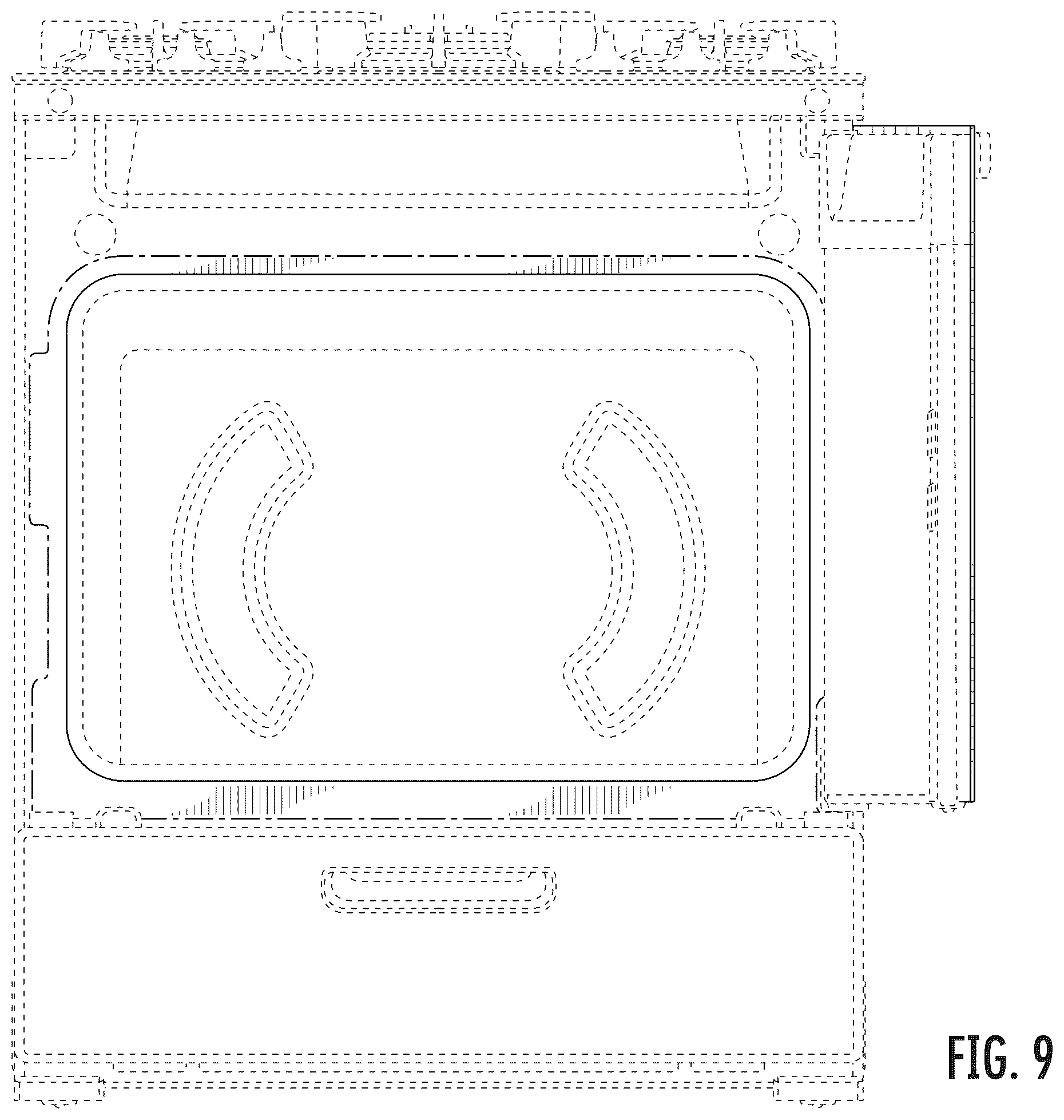 Patent USD1075407 Figure 9 – Cooking appliance