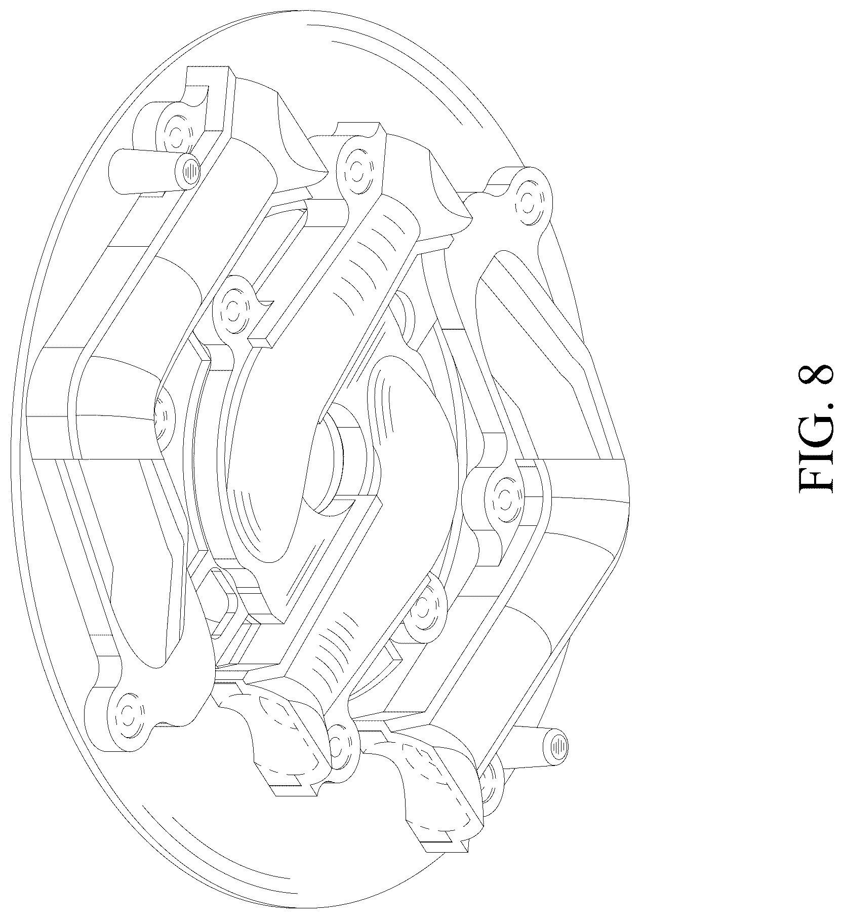 Patent USD1075408 Figure 8 – Gas burner