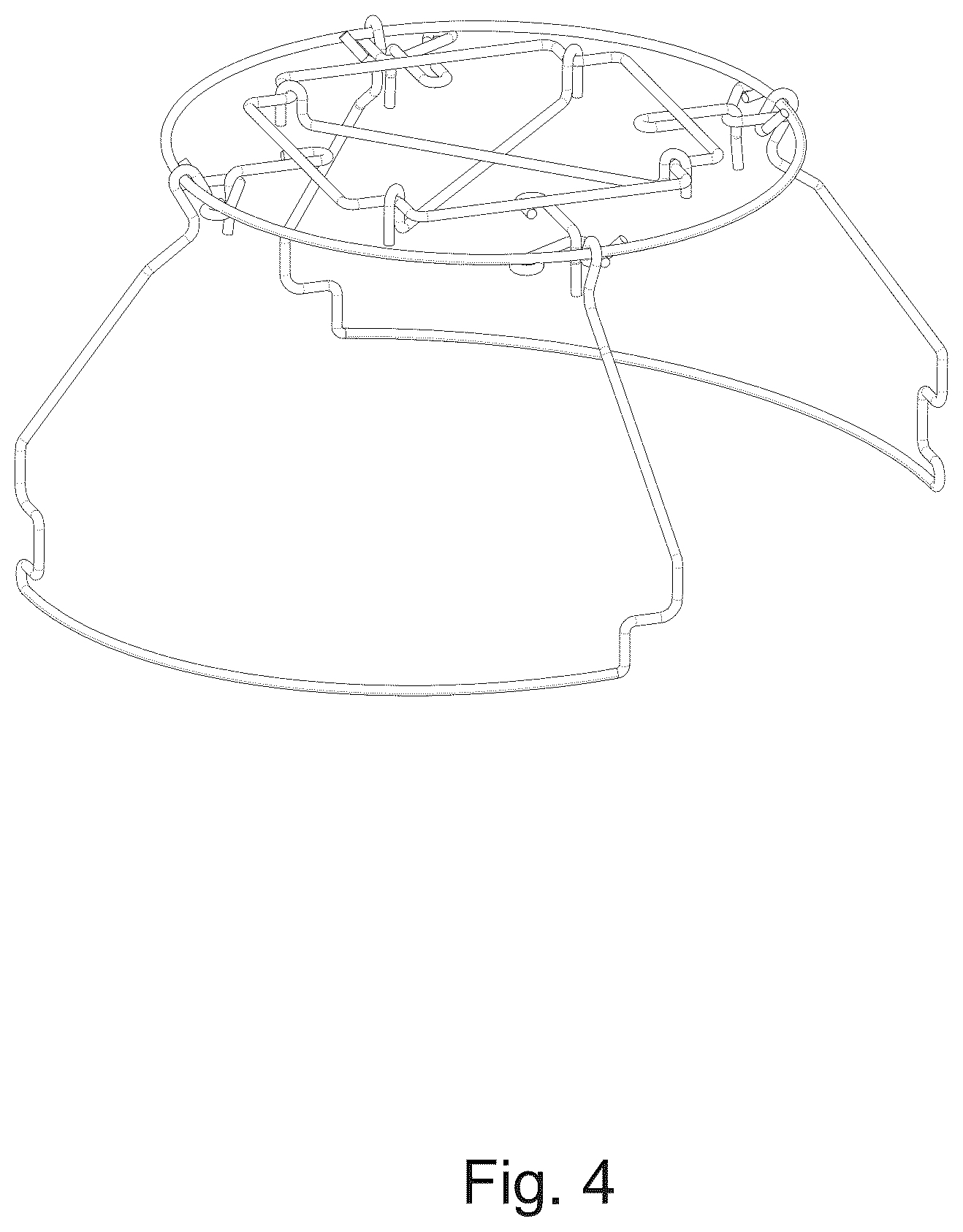 Patent USD1075409 Figure 3 – Vertical hanger system